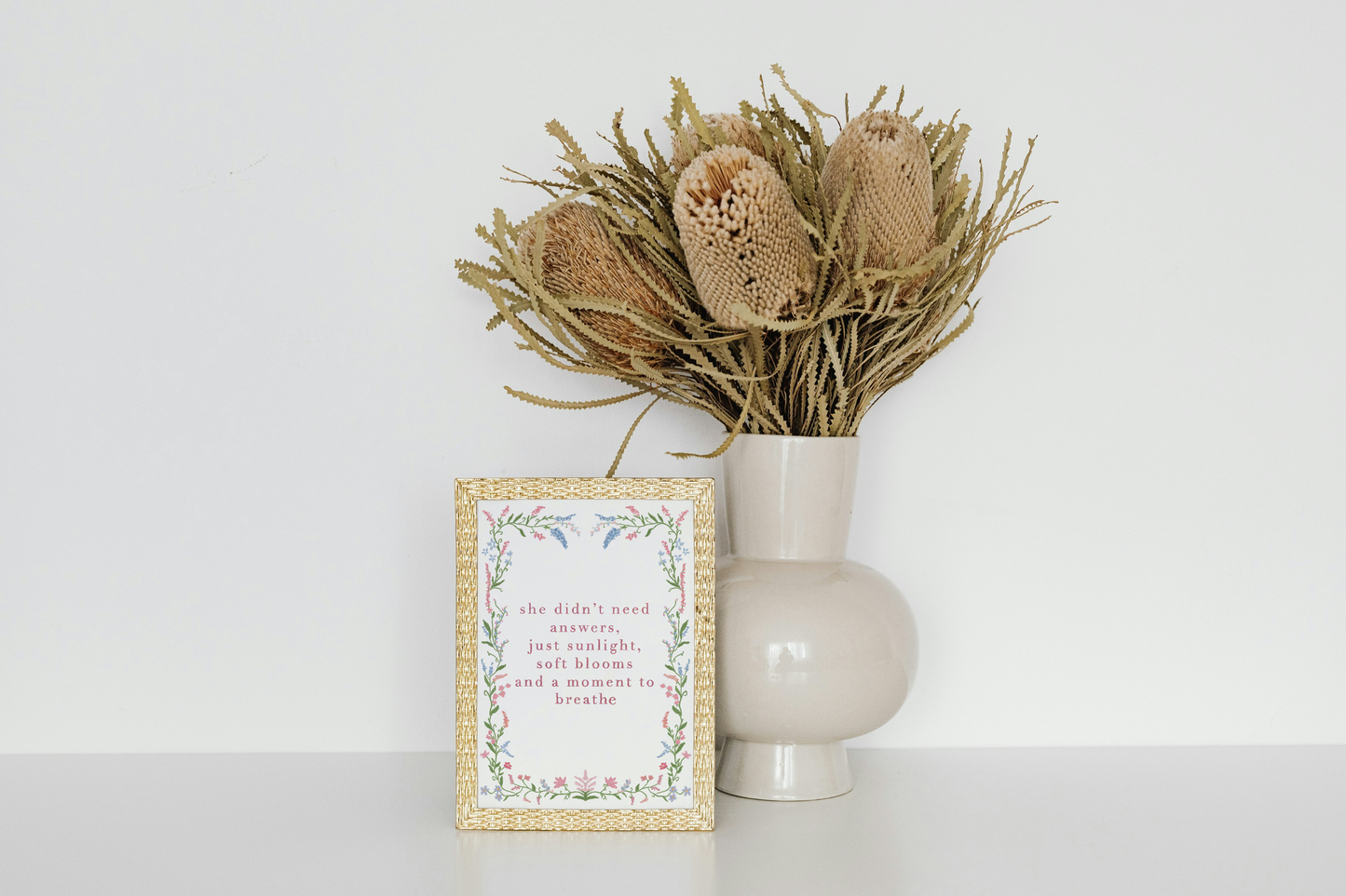 Sunlight and Soft Blooms Print