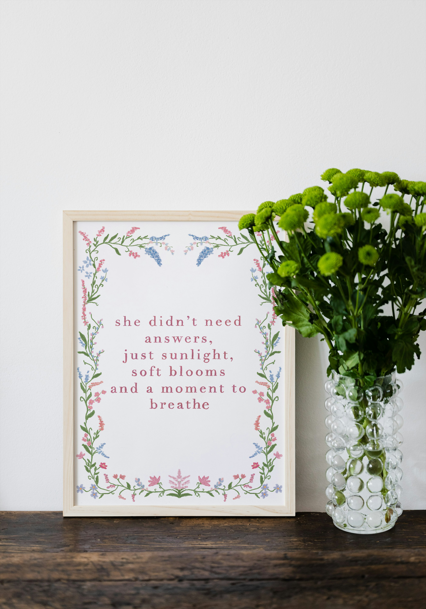 Sunlight and Soft Blooms Print