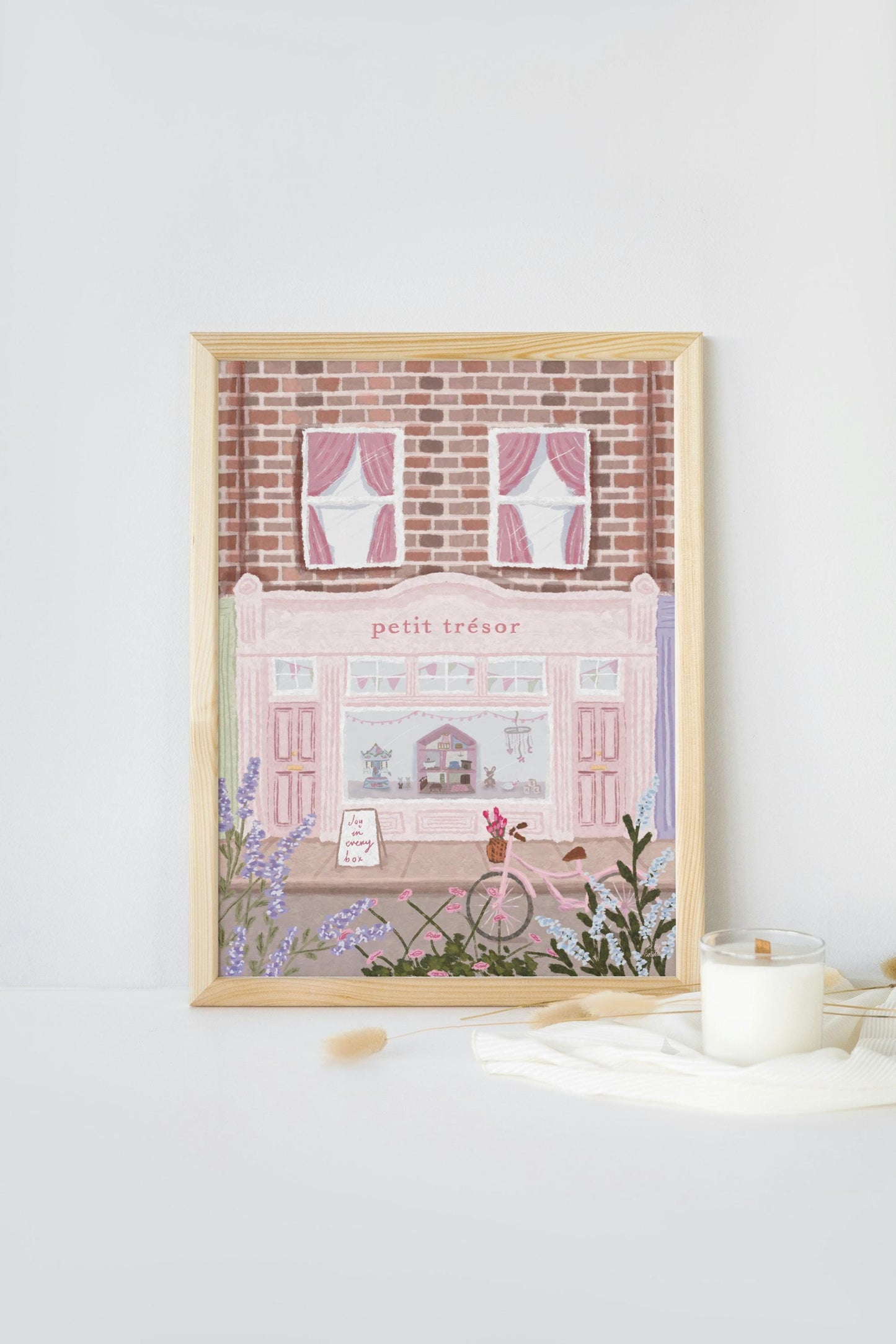 Toy Shop Print, Nursery art, Toy Store print, Girls Nursery Prints, Baby Girl Prints, Nursery Art, Pink Whimsical Art, Soft Pastel Print