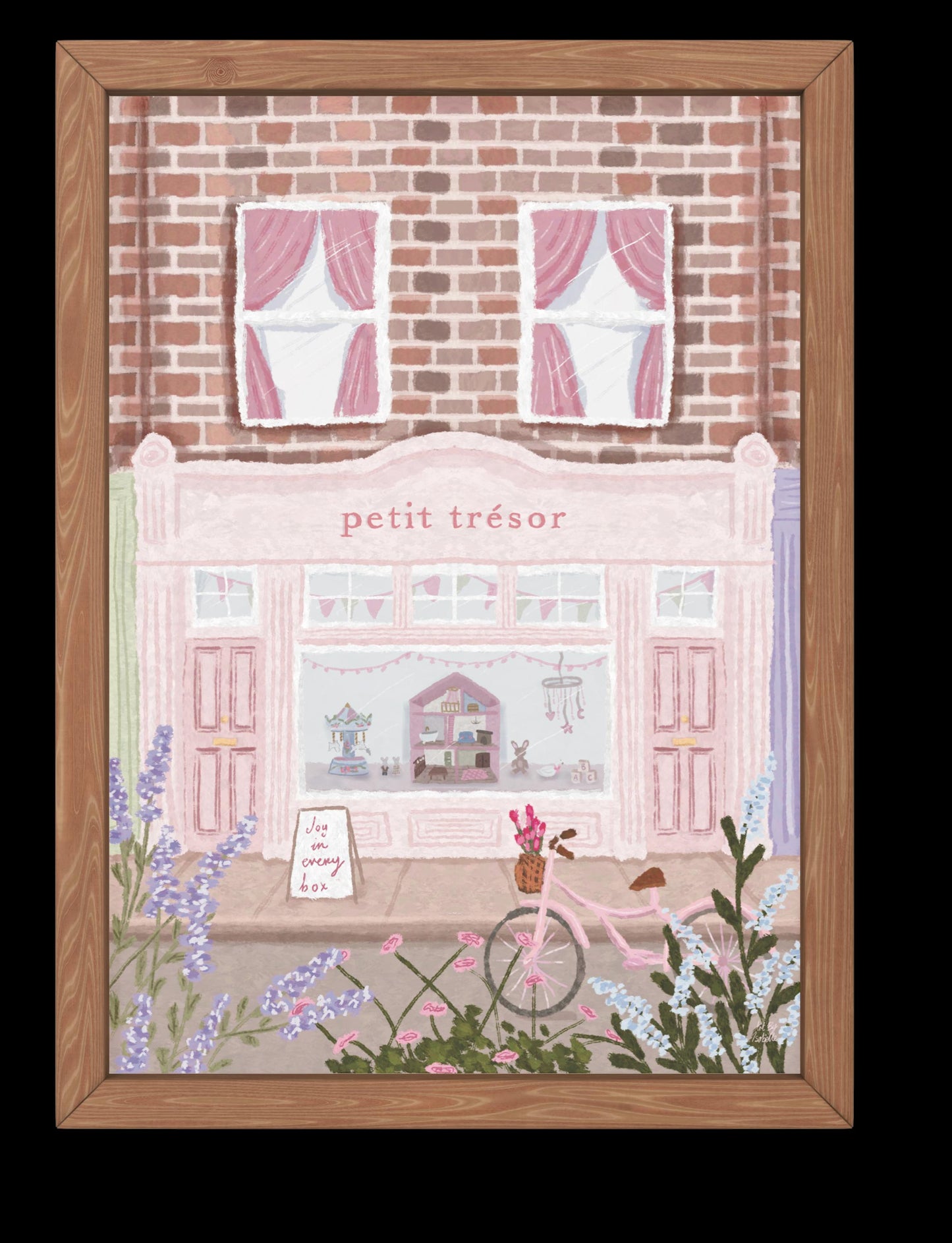 Toy Shop Print, Nursery art, Toy Store print, Girls Nursery Prints, Baby Girl Prints, Nursery Art, Pink Whimsical Art, Soft Pastel Print