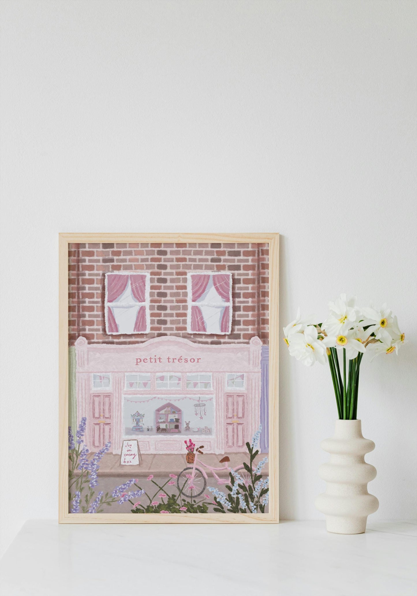 Toy Shop Print, Nursery art, Toy Store print, Girls Nursery Prints, Baby Girl Prints, Nursery Art, Pink Whimsical Art, Soft Pastel Print