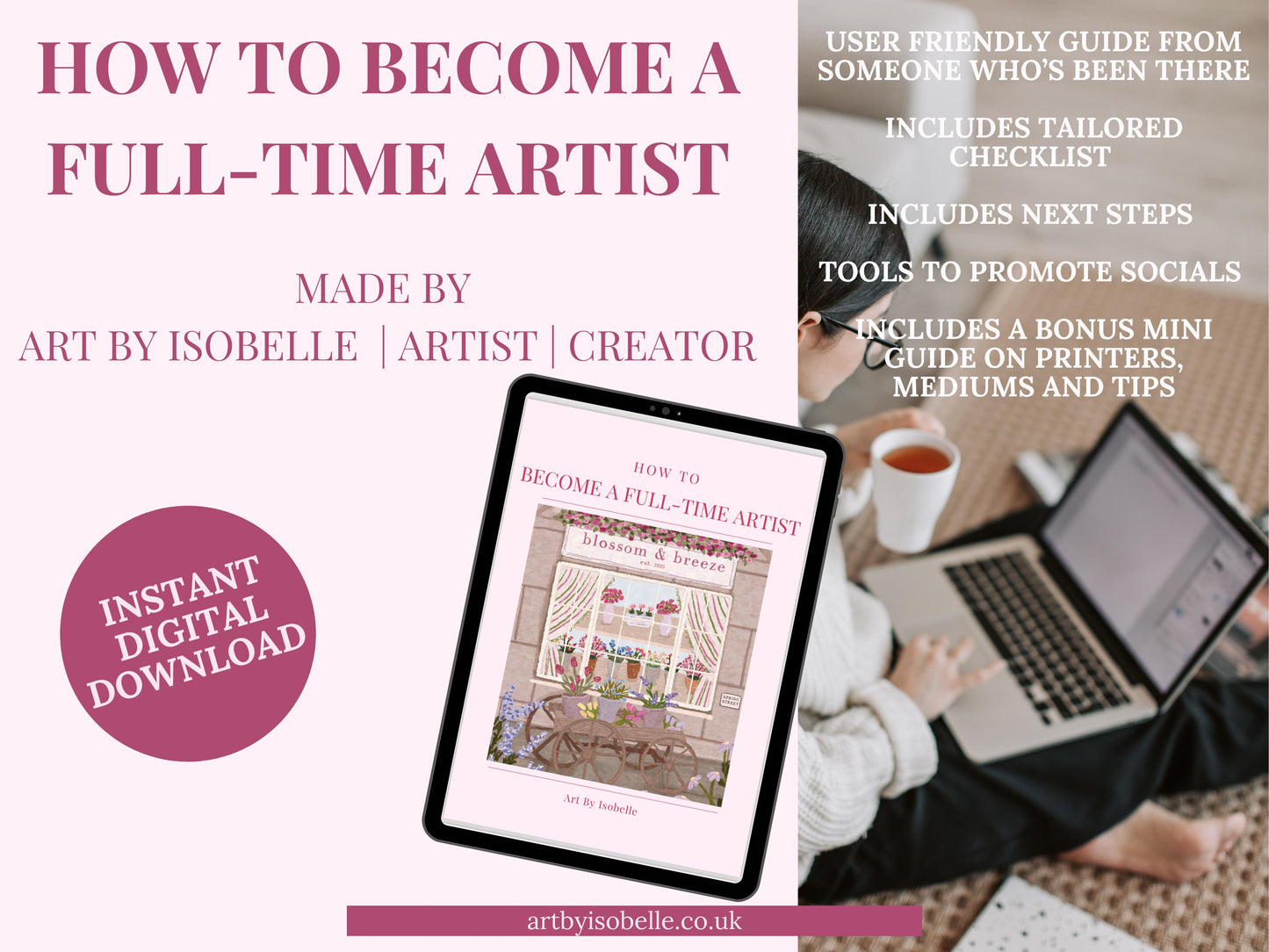 Full-Time Artist Guide: Grow Your Art Business (Digital Download)