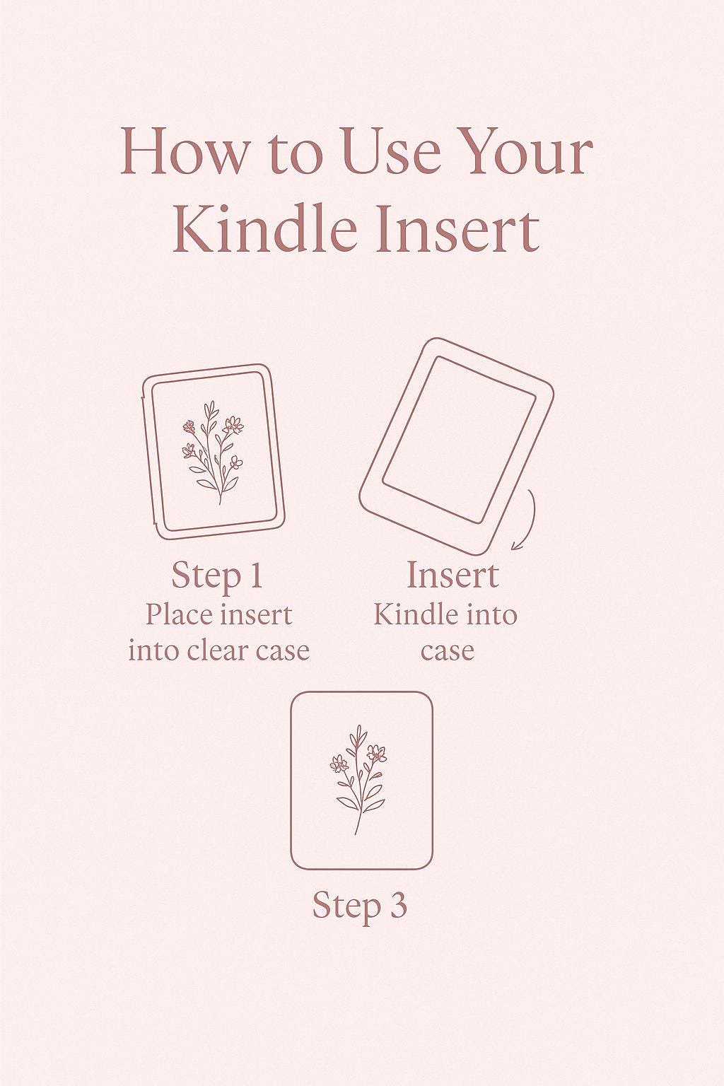 Retro Book Store Kindle Insert