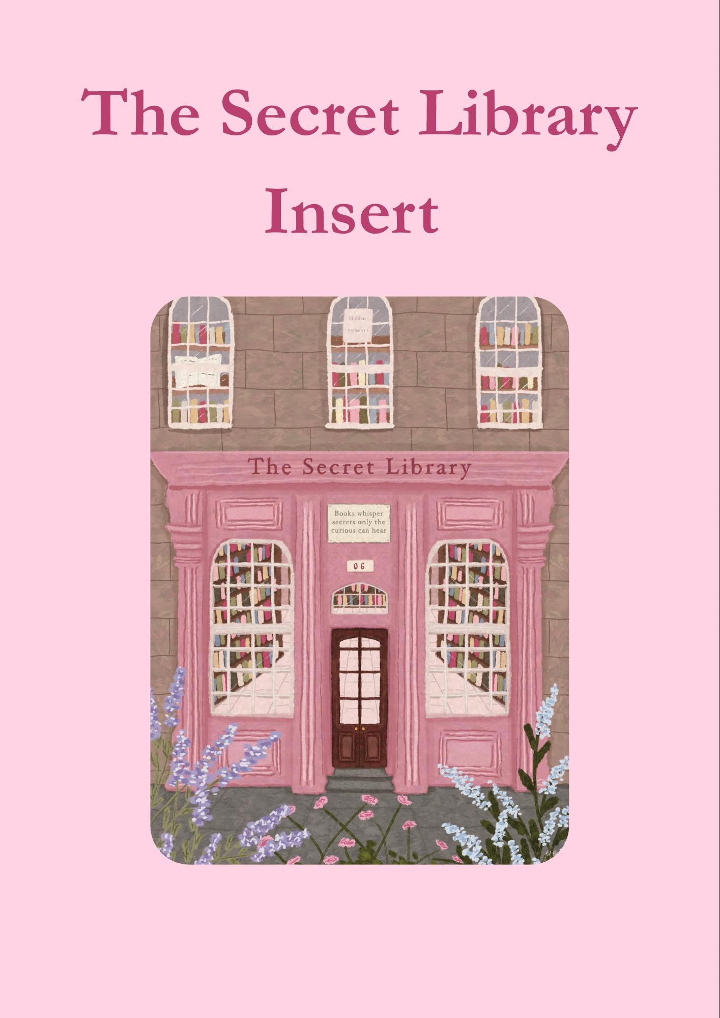 The Secret Library Kindle Insert