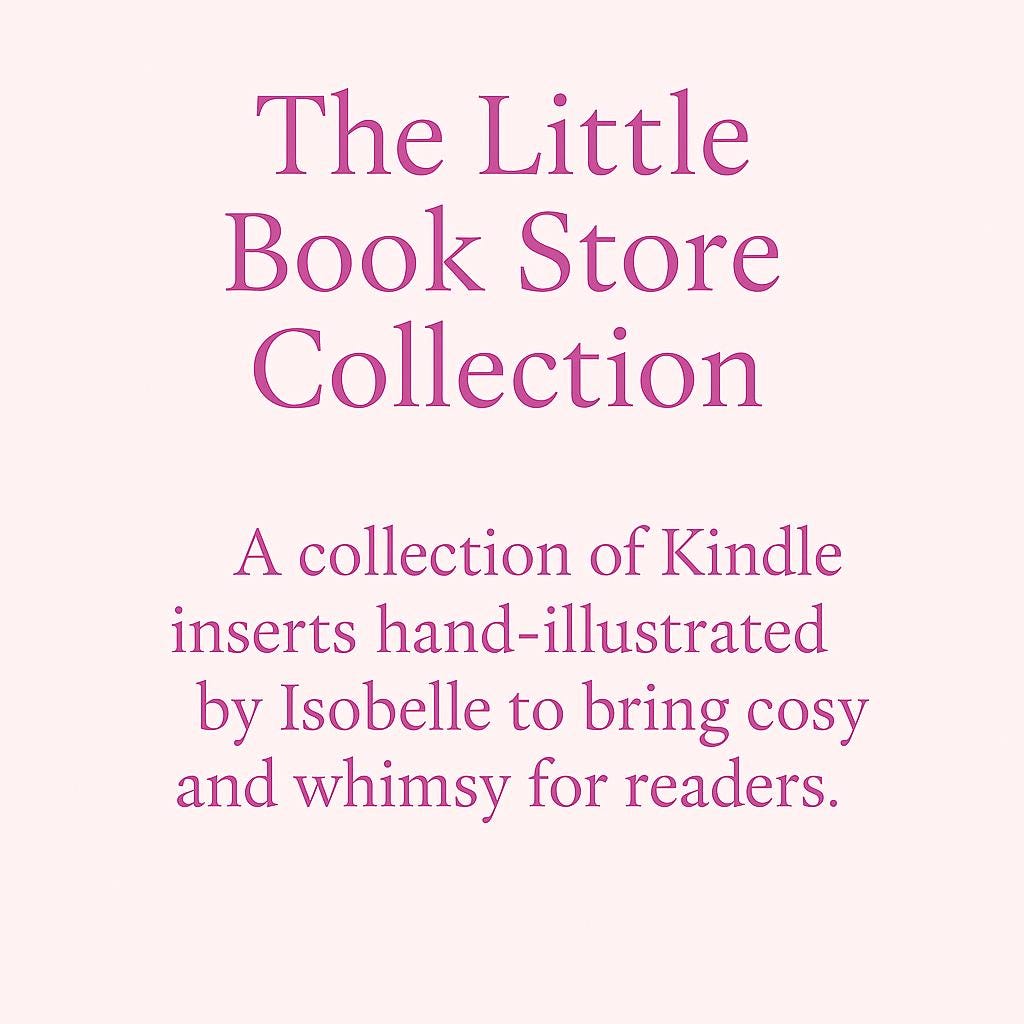 Retro Book Store Kindle Insert