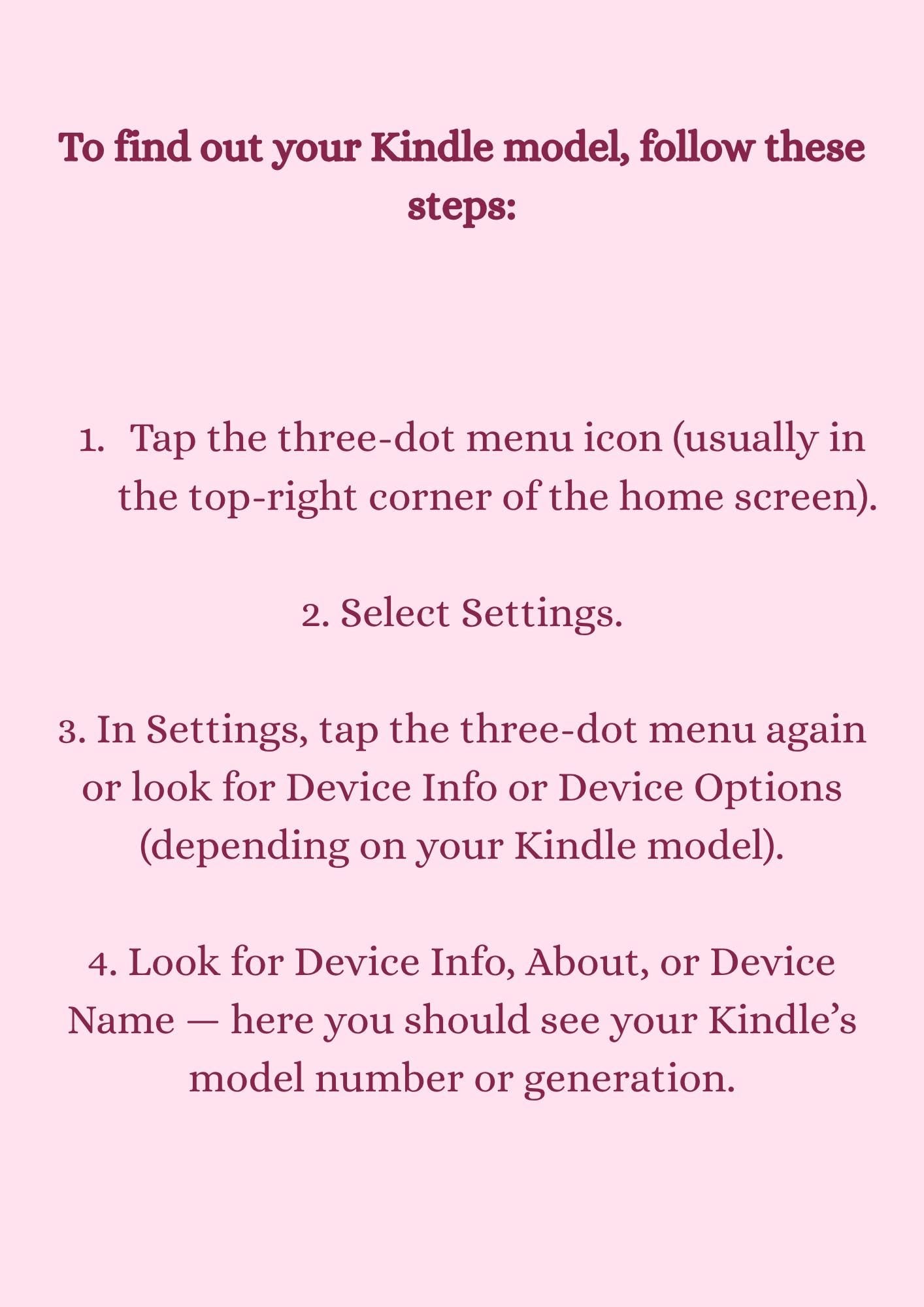 The Secret Library Kindle Insert