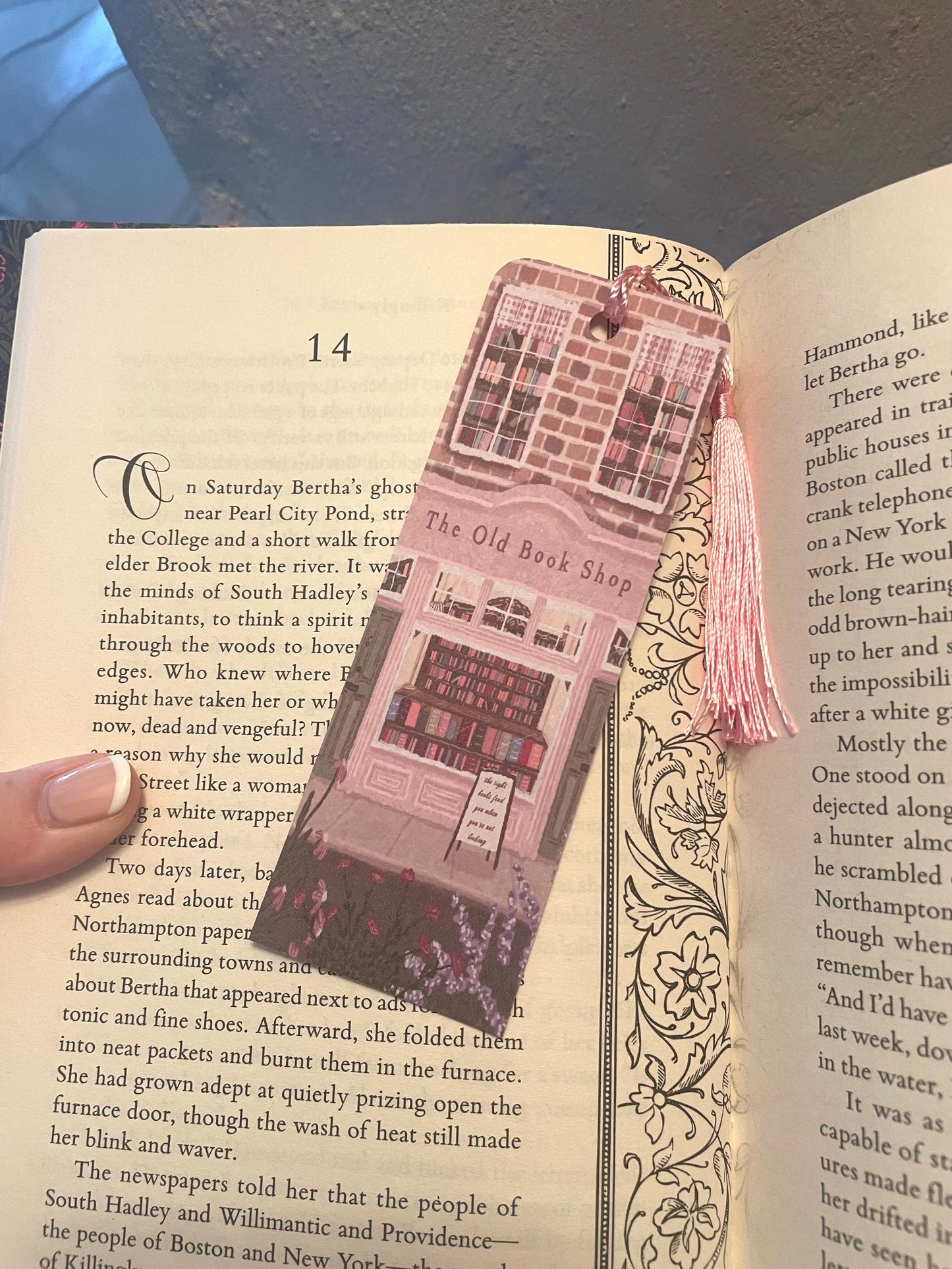 Old Bookshop Bookmark | Whimsical Book Lover Gift | Vintage Inspired Reading Accessory | Custom Tassel & Corner Style