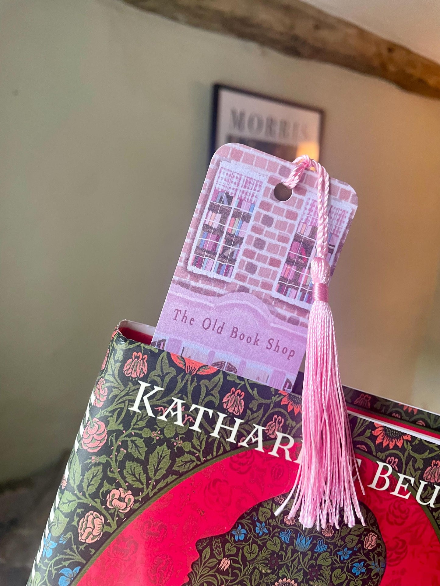 Old Bookshop Bookmark | Whimsical Book Lover Gift | Vintage Inspired Reading Accessory | Custom Tassel & Corner Style