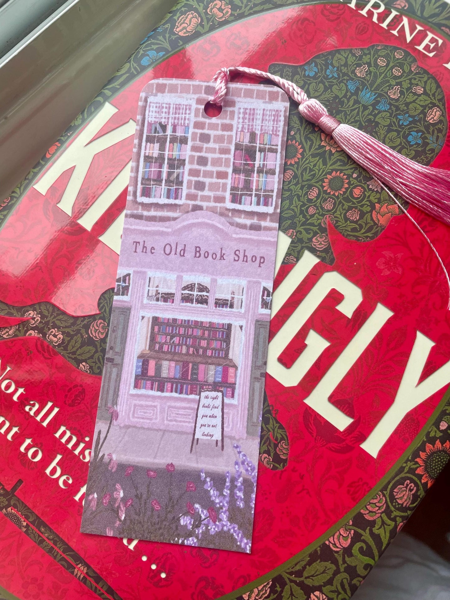 Old Bookshop Bookmark | Whimsical Book Lover Gift | Vintage Inspired Reading Accessory | Custom Tassel & Corner Style
