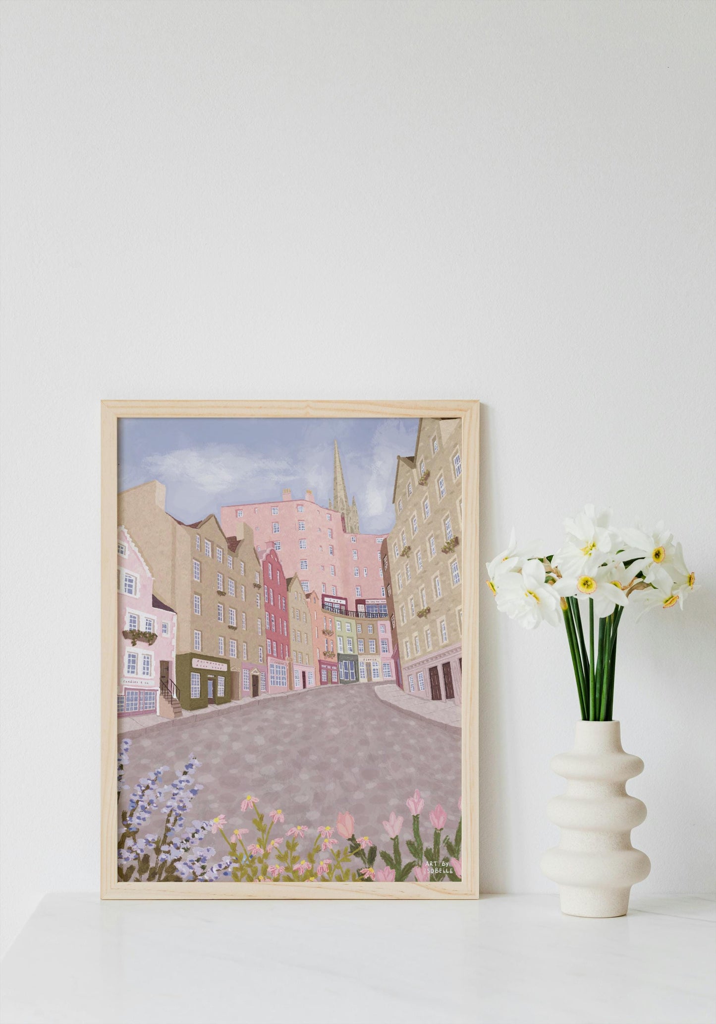 London City Print: Big Ben and London Eye