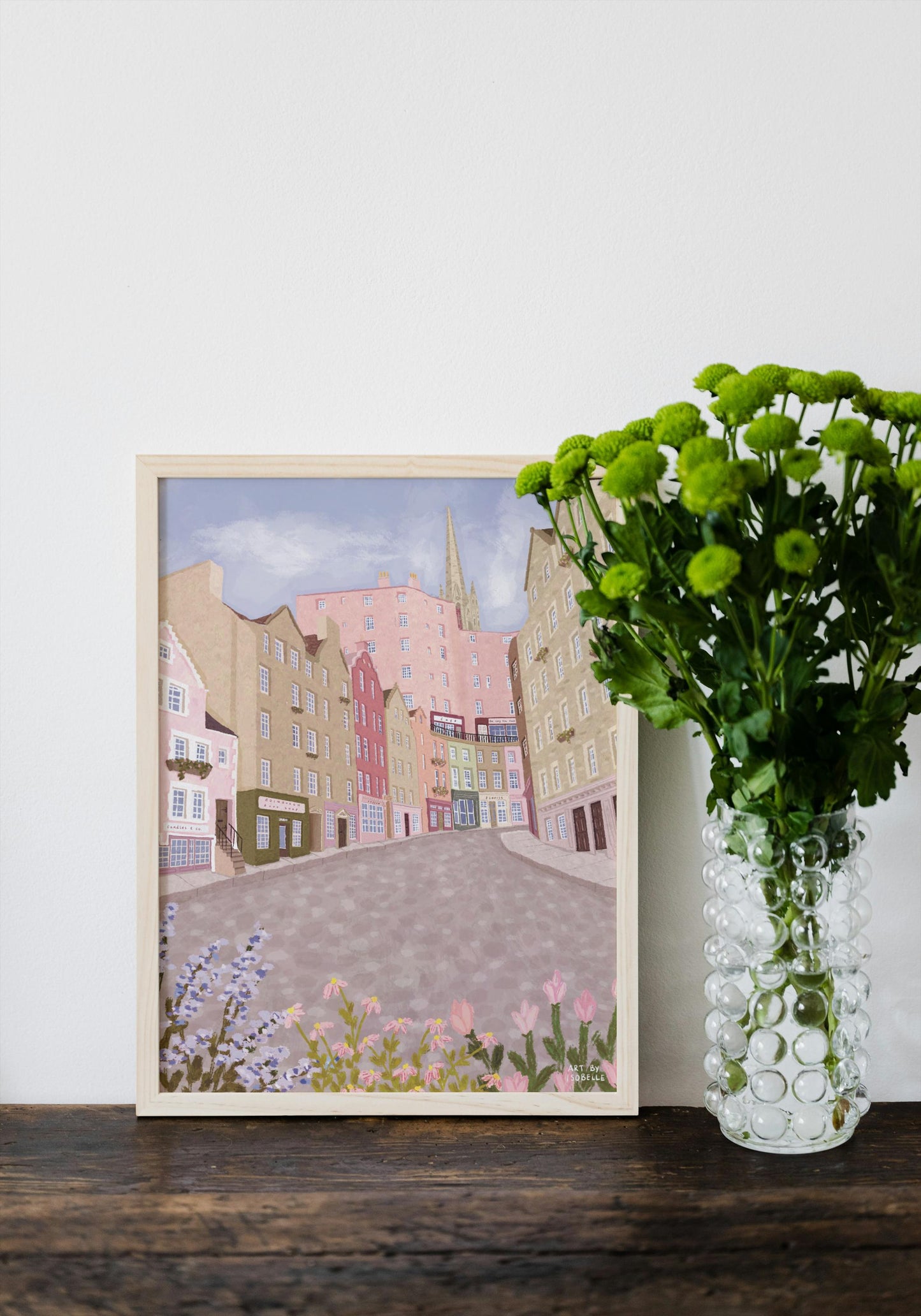 London City Print: Big Ben and London Eye