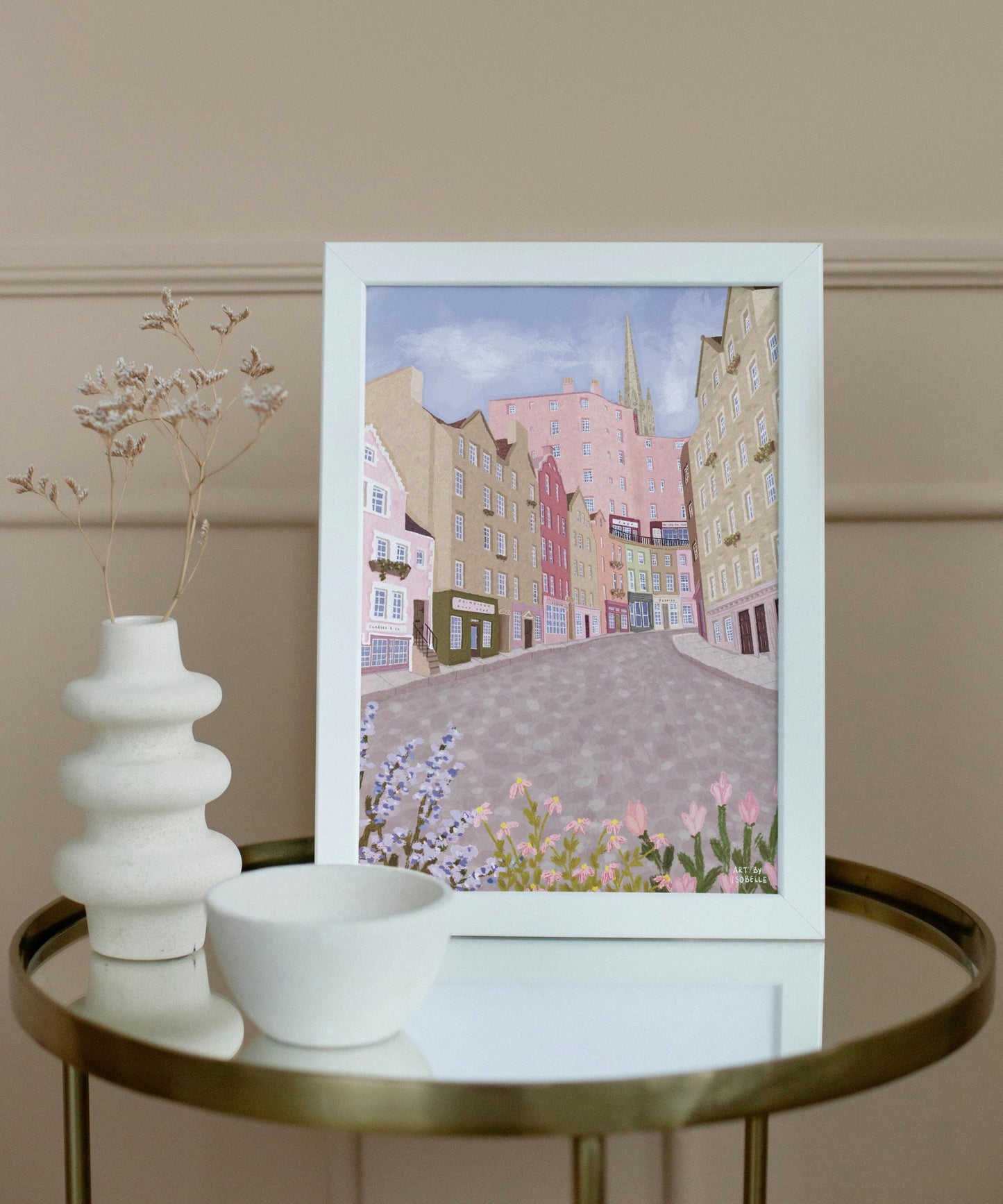 London City Print: Big Ben and London Eye
