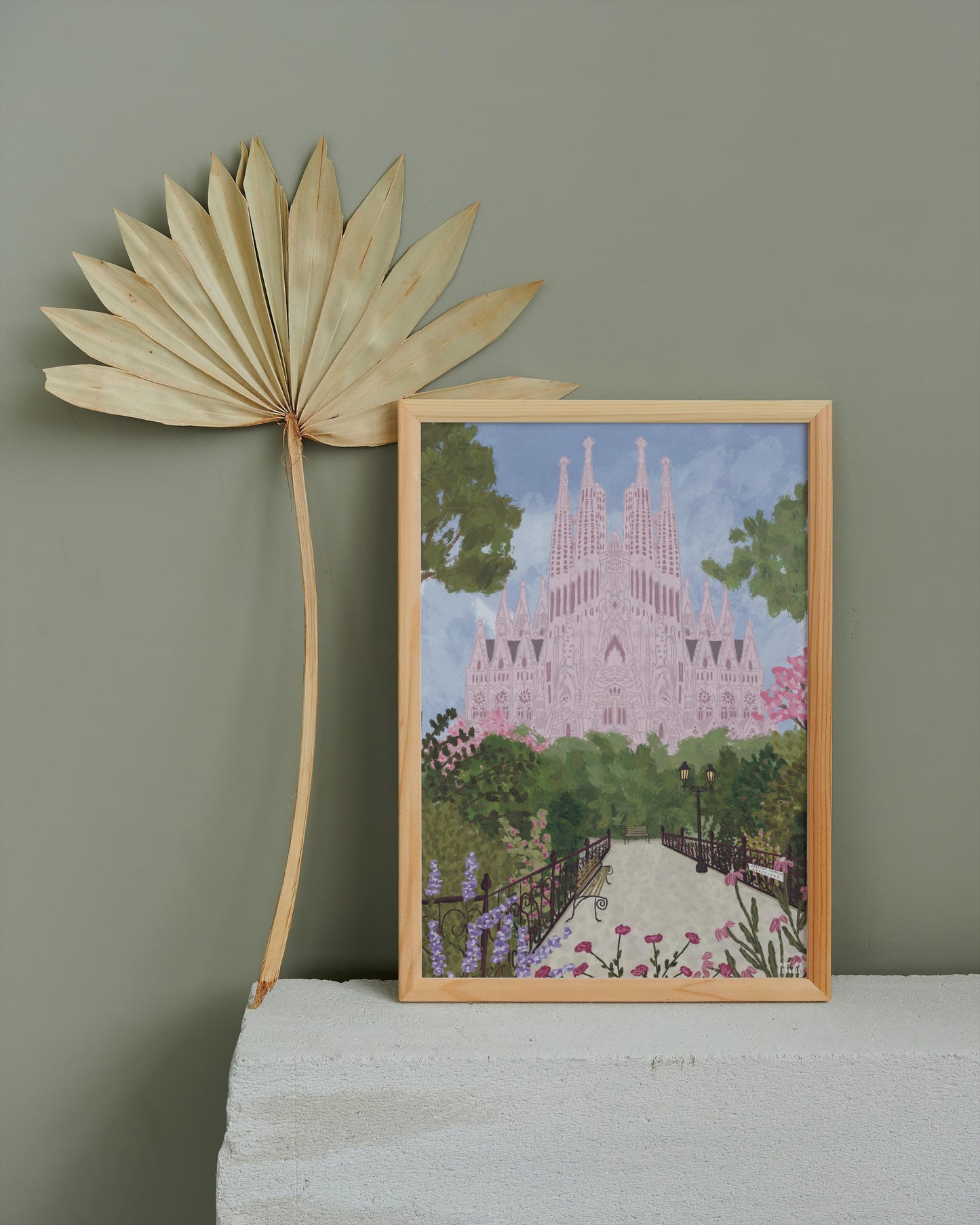 Barcelona Travel Print, Sagrada Familia Barcelona, Spain Print