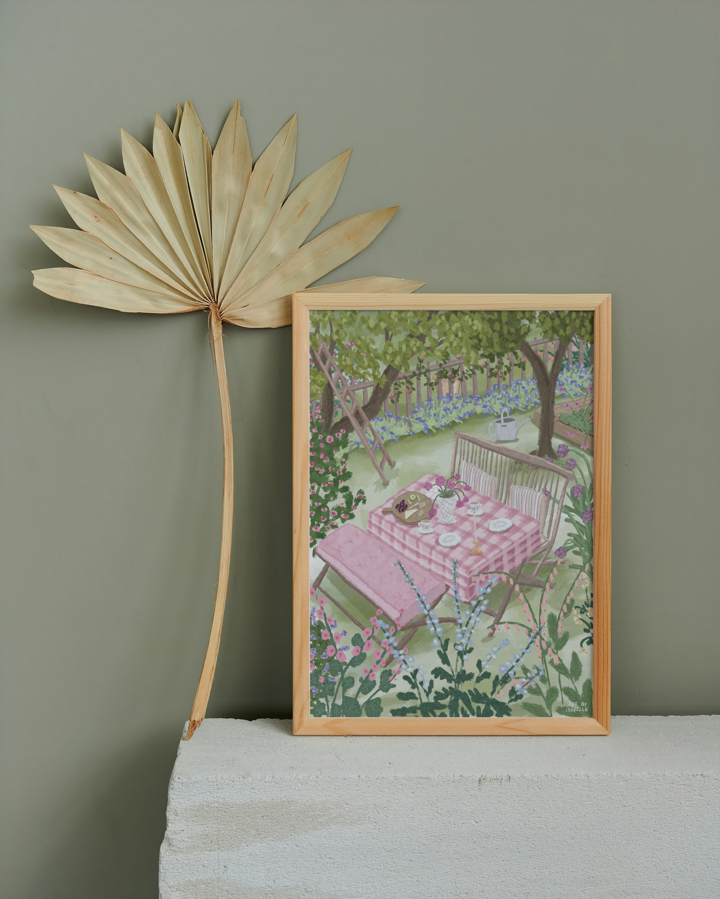 Picnic in the Garden Print