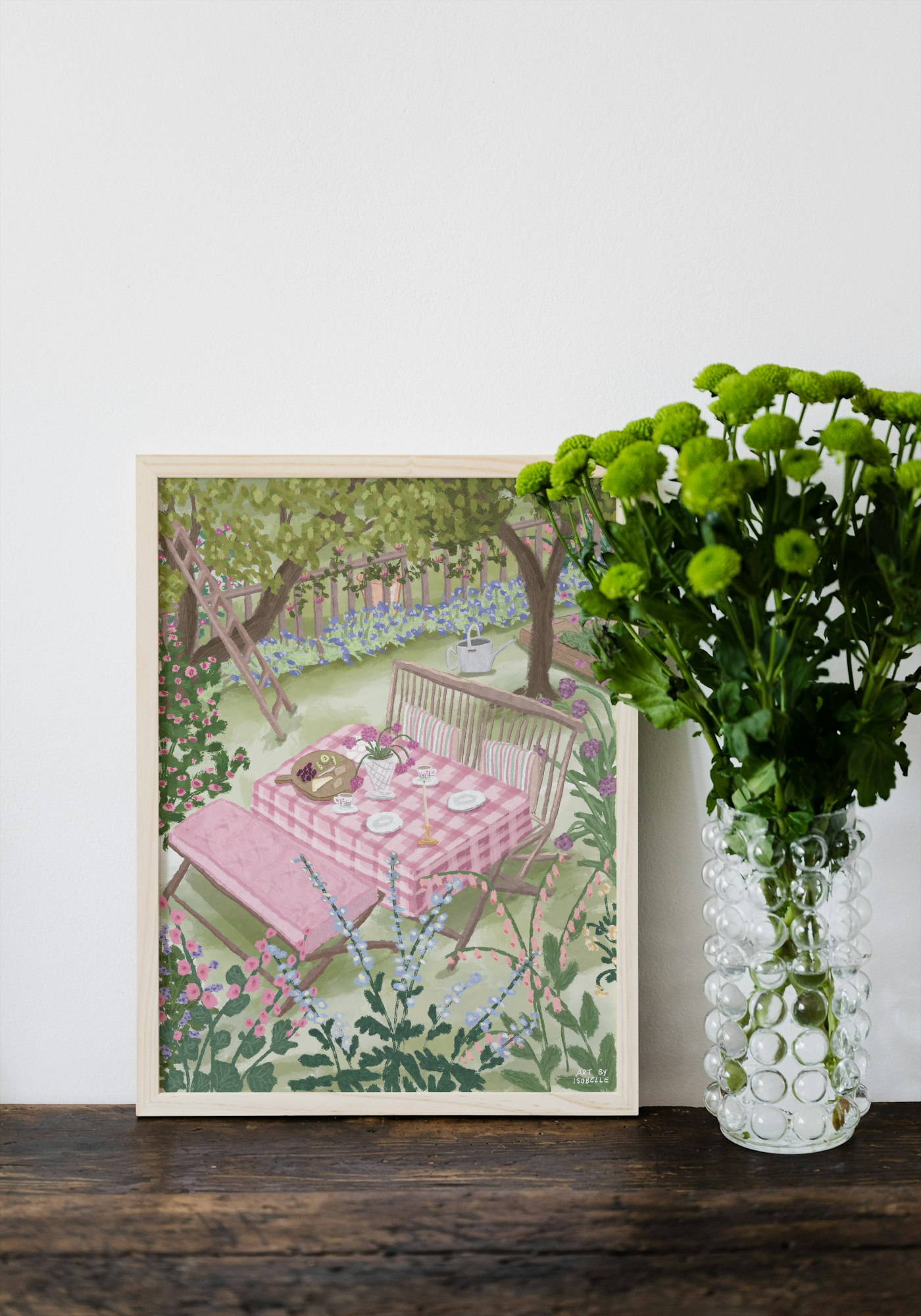 Picnic in the Garden Print