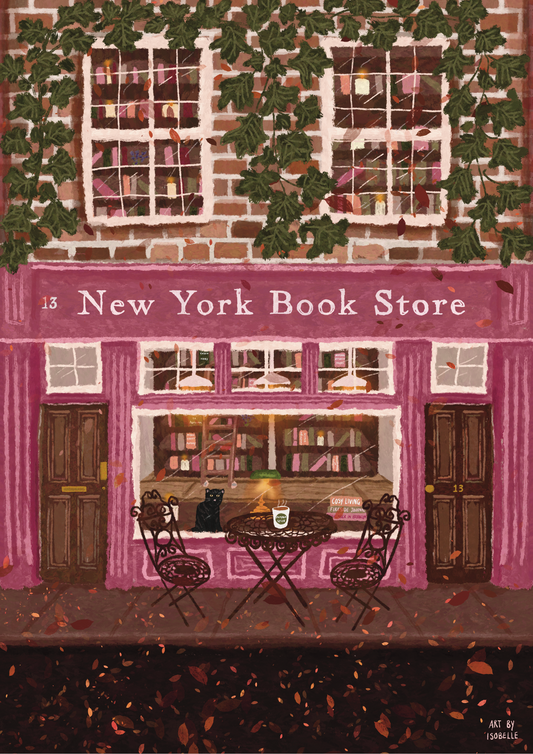 New York Book Store Print