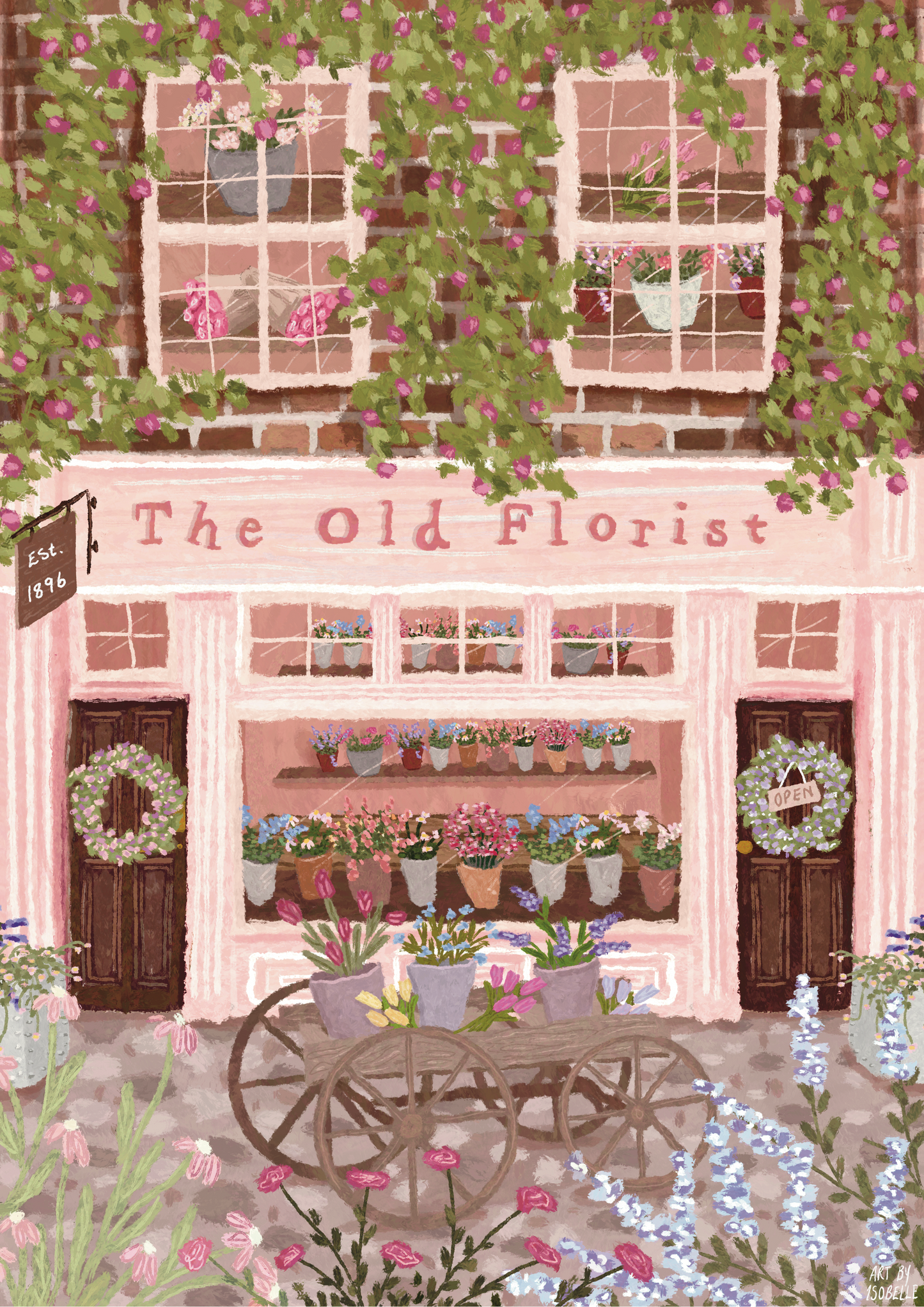 The Old Florist Print