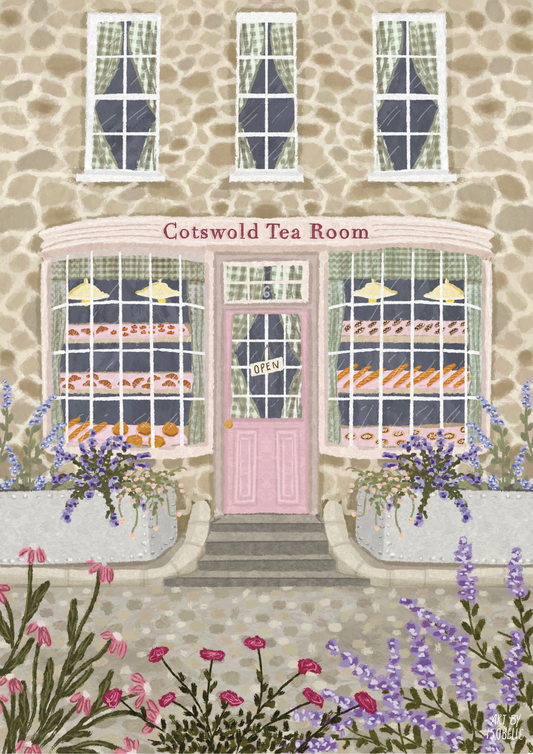 Cotswold Tea Room Print