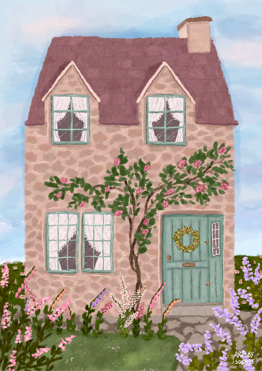 English Cottage Print