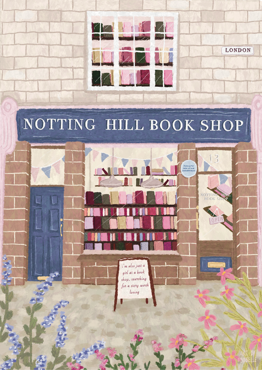 Notting Hill Bookshop Art Print
