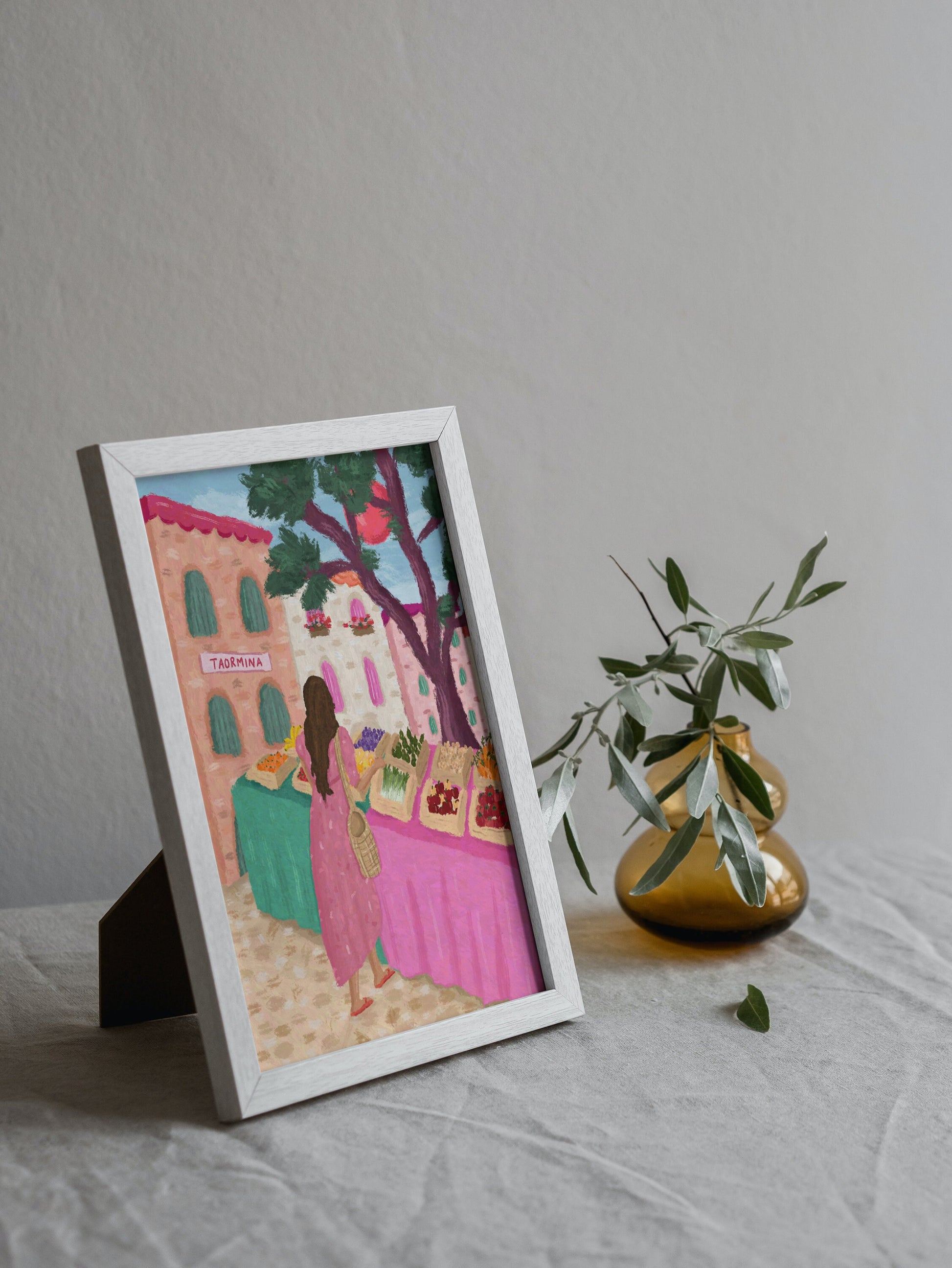 Sicilian Farmers Market Print