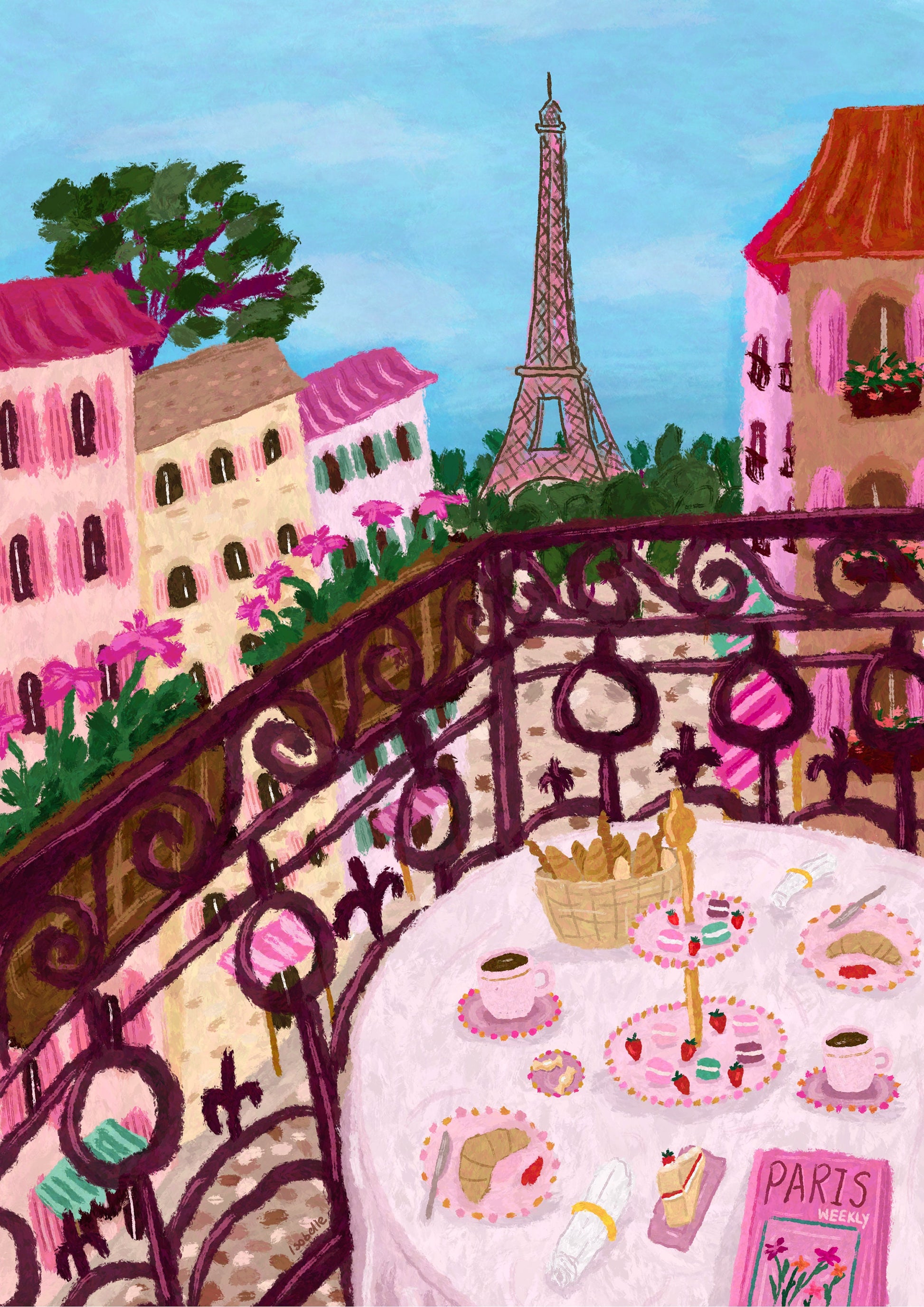 Paris Rooftop Print