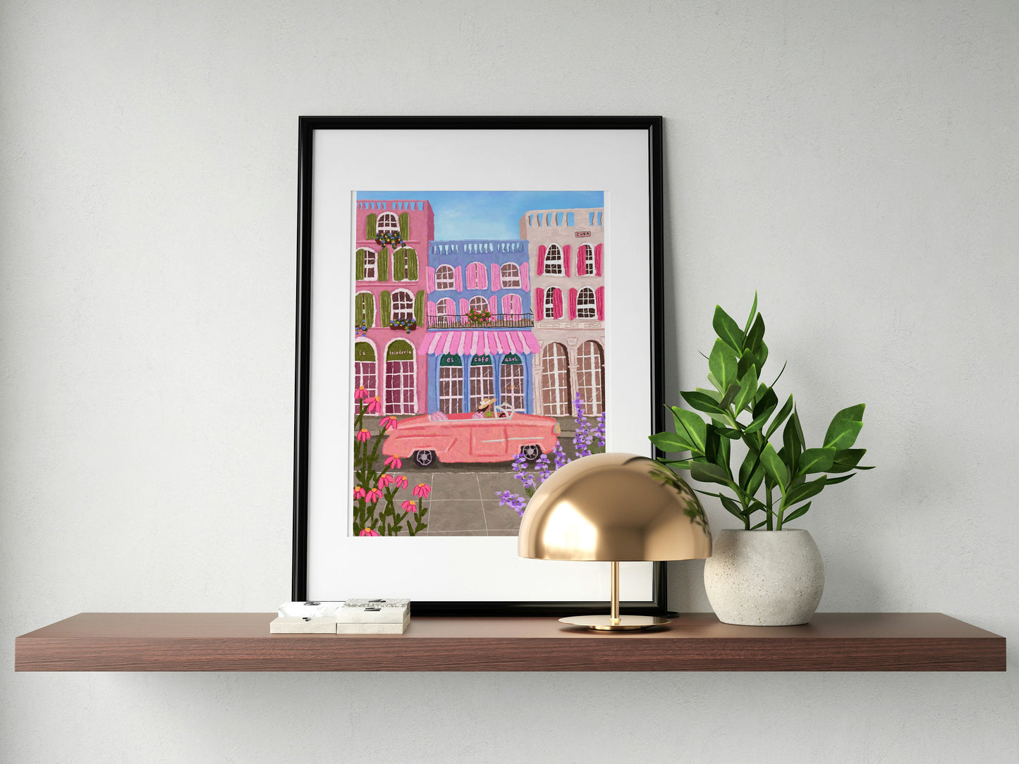 Cuba Art Print, Havana Art Print, Cuba Painting, Cuban Art, Havana Wall Art, Travel Gift, Travel Poster, Housewarming Gift, Home Decor