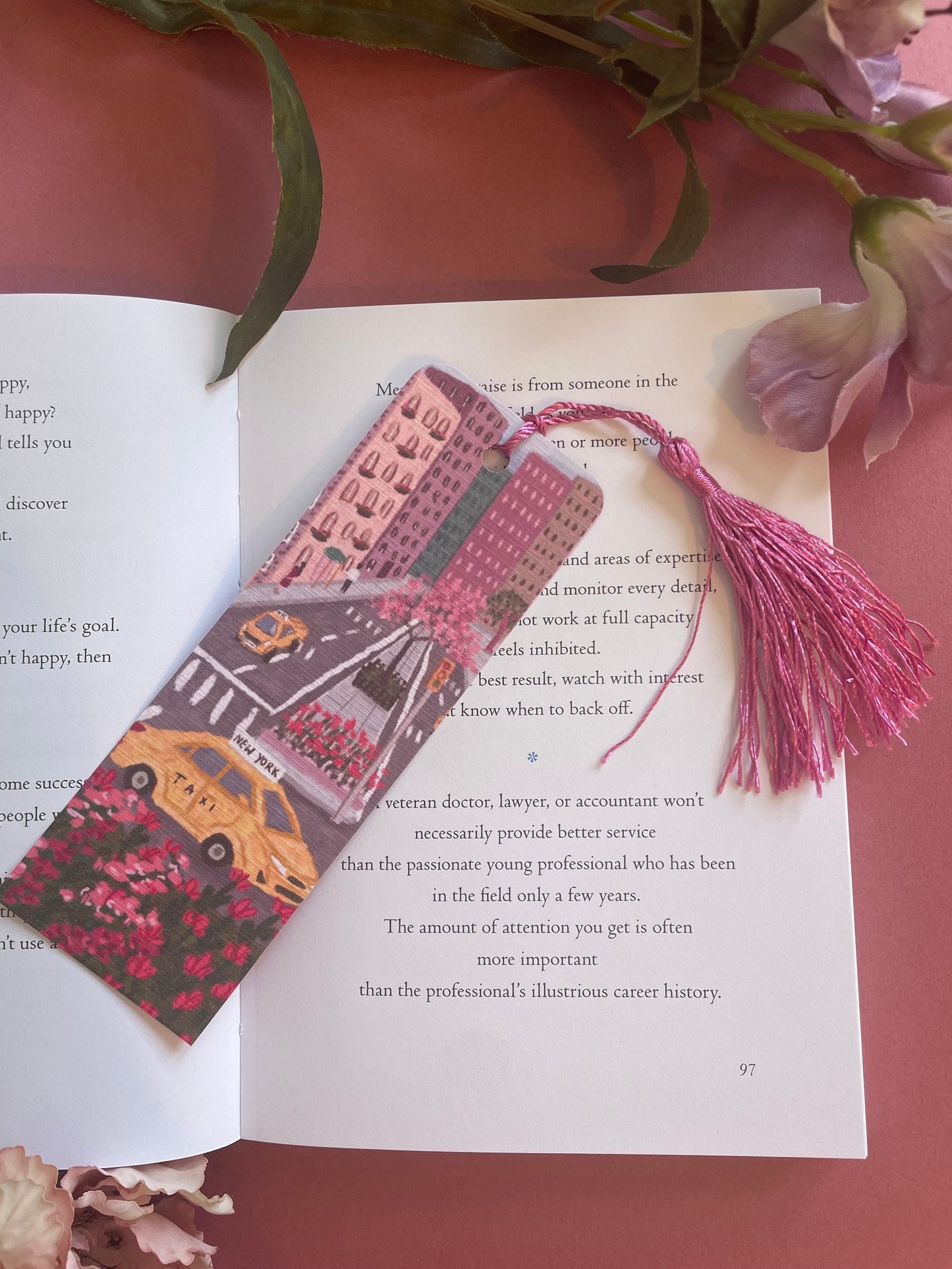 Custom New York Bookmark, Book Lover Bookmark, New York Bookmark, Book Shop Quote, Custom Tassel Bookmark, Gift For Reader, Bookworm Gift