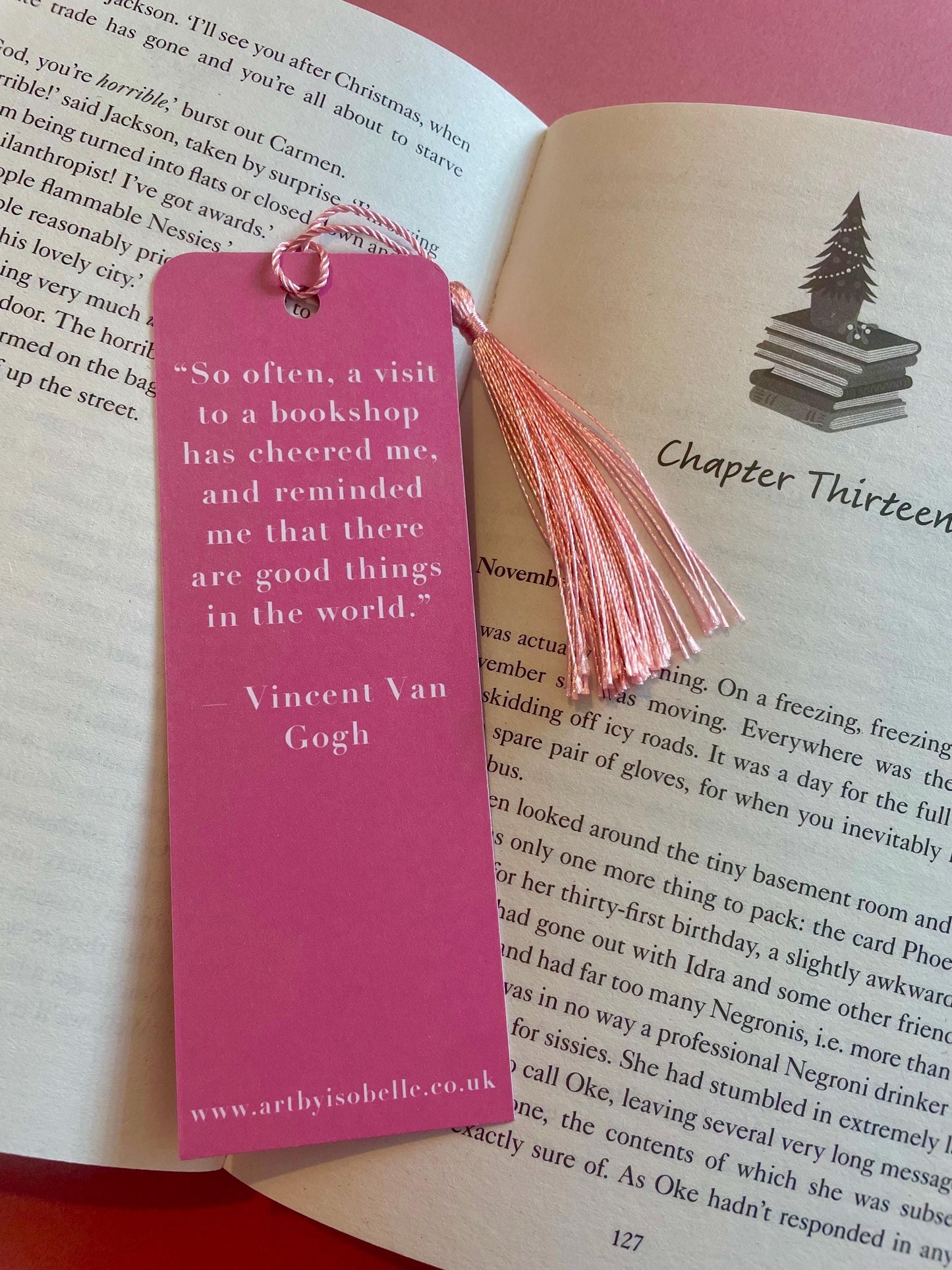 Christmas Shop Bookmark, Christmas Bookmark, Bookmark, Bookstore Quote, Custom Tassel Bookmark, Gift For Reader, Bookworm Gift