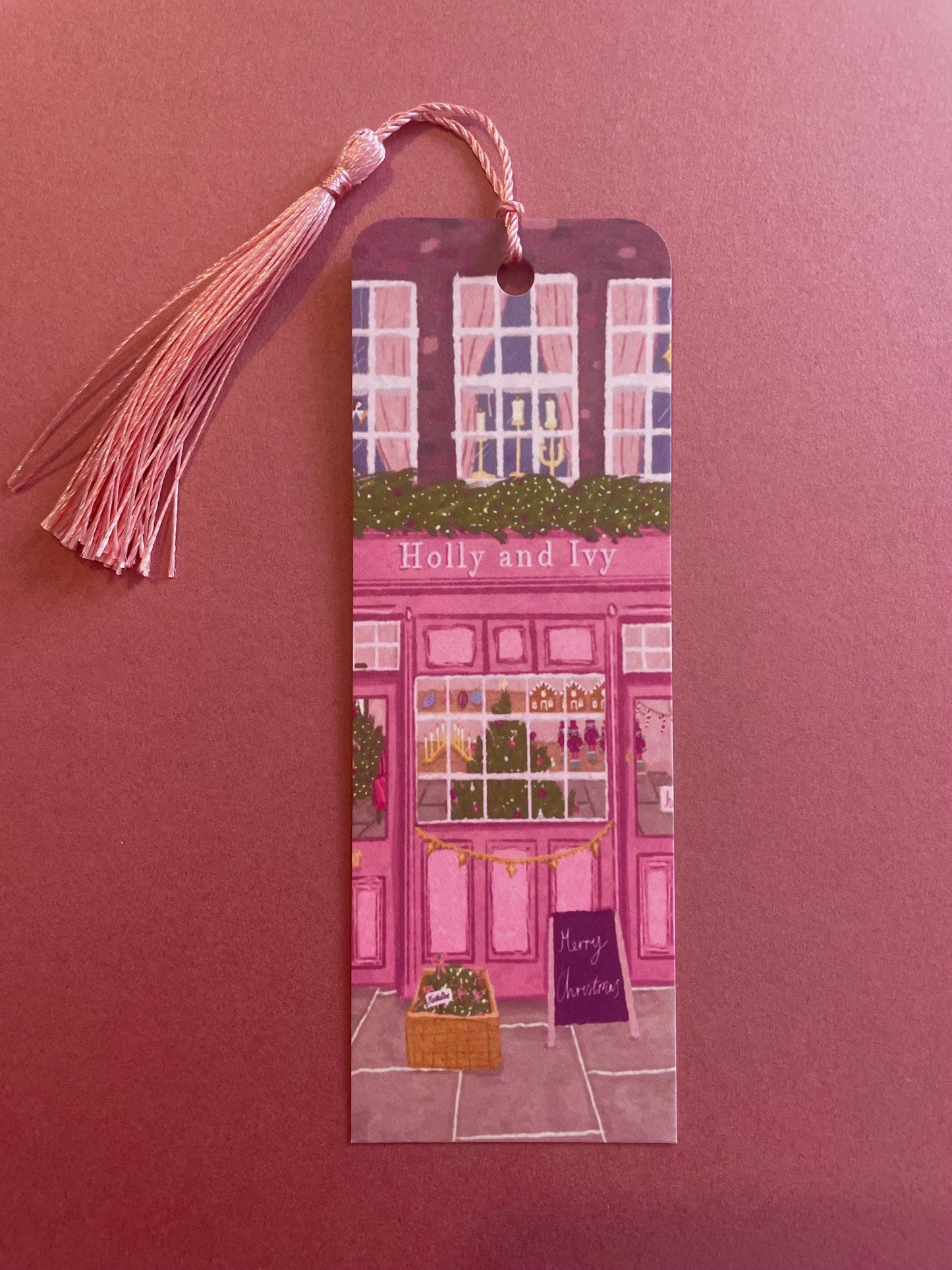 Christmas Shop Bookmark, Christmas Bookmark, Bookmark, Bookstore Quote, Custom Tassel Bookmark, Gift For Reader, Bookworm Gift