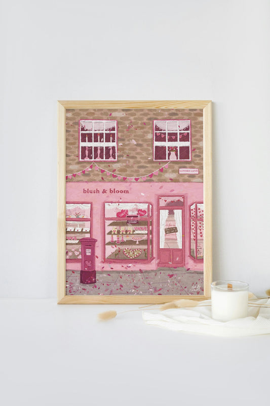 Valentines Shop Wall Art, Valentines Prints, Pink Wall Art, Valentines Wall Art, Valentine Gifts, Valentines Wall Decor, Valentines Poster