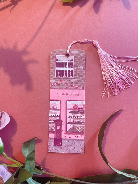 Valentines Bookmark, Shop Front Bookmark, Bookmark, Bookstore Quote, Love Bookmark, Custom Tassel Bookmark, Gift For Reader, Bookworm Gift
