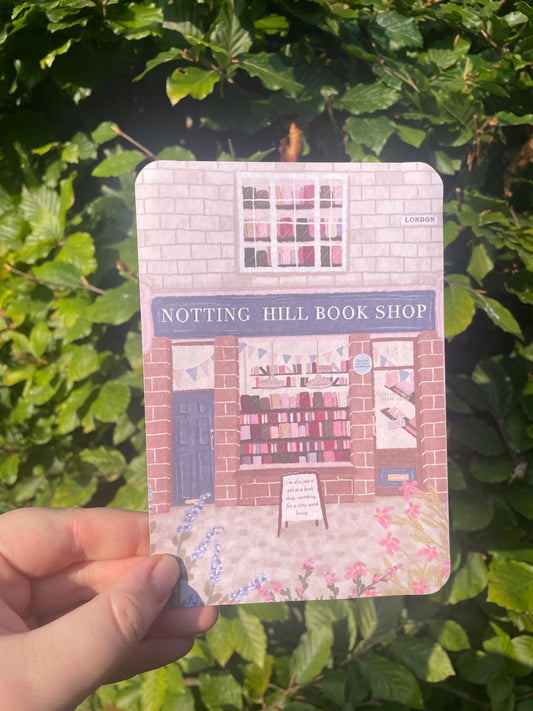 Notting Hill Bookshop Kindle Insert, London Bookstore Kindle Decor, Romantic E-Reader Art, Cosy Reading Gift for Book Lovers, UK Travel