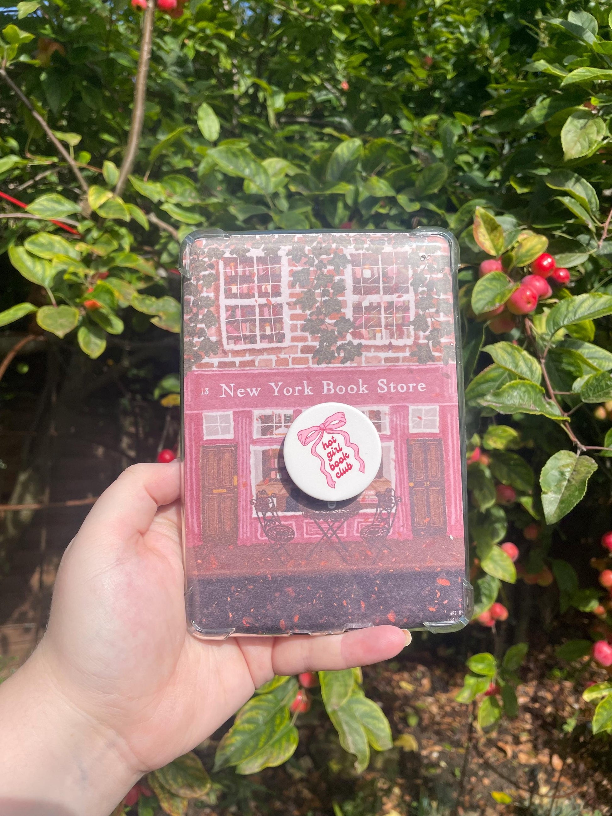 New York Bookshop Kindle Insert: Cosy Autumn Fall Book Store Art Accessory