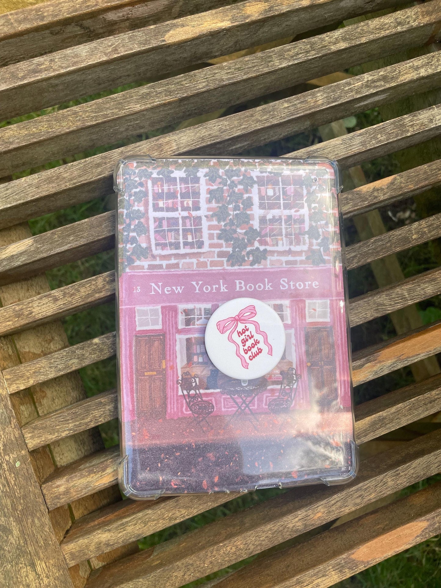 New York Bookshop Kindle Insert: Cosy Autumn Fall Book Store Art Accessory