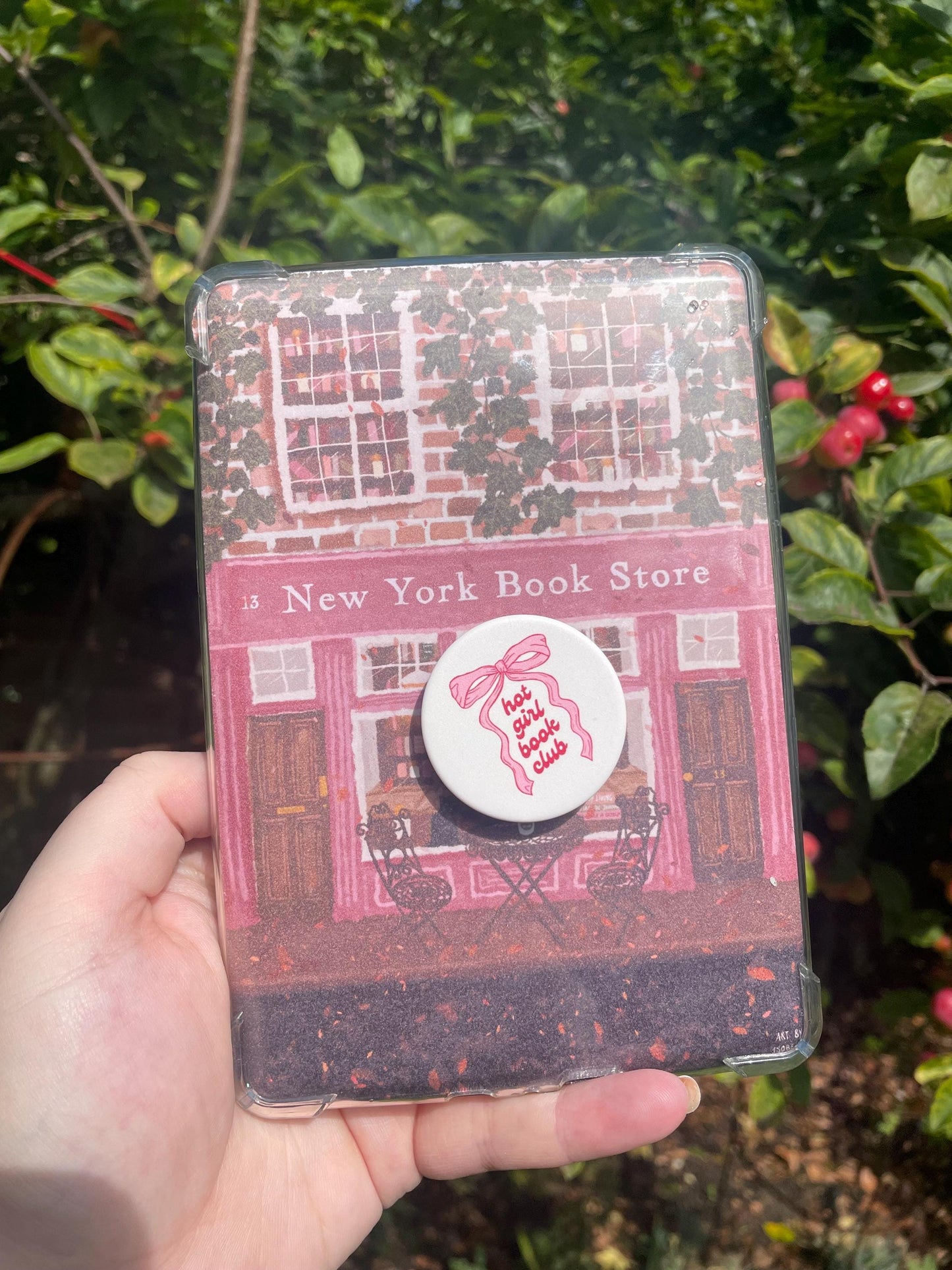 New York Bookshop Kindle Insert: Cosy Autumn Fall Book Store Art Accessory