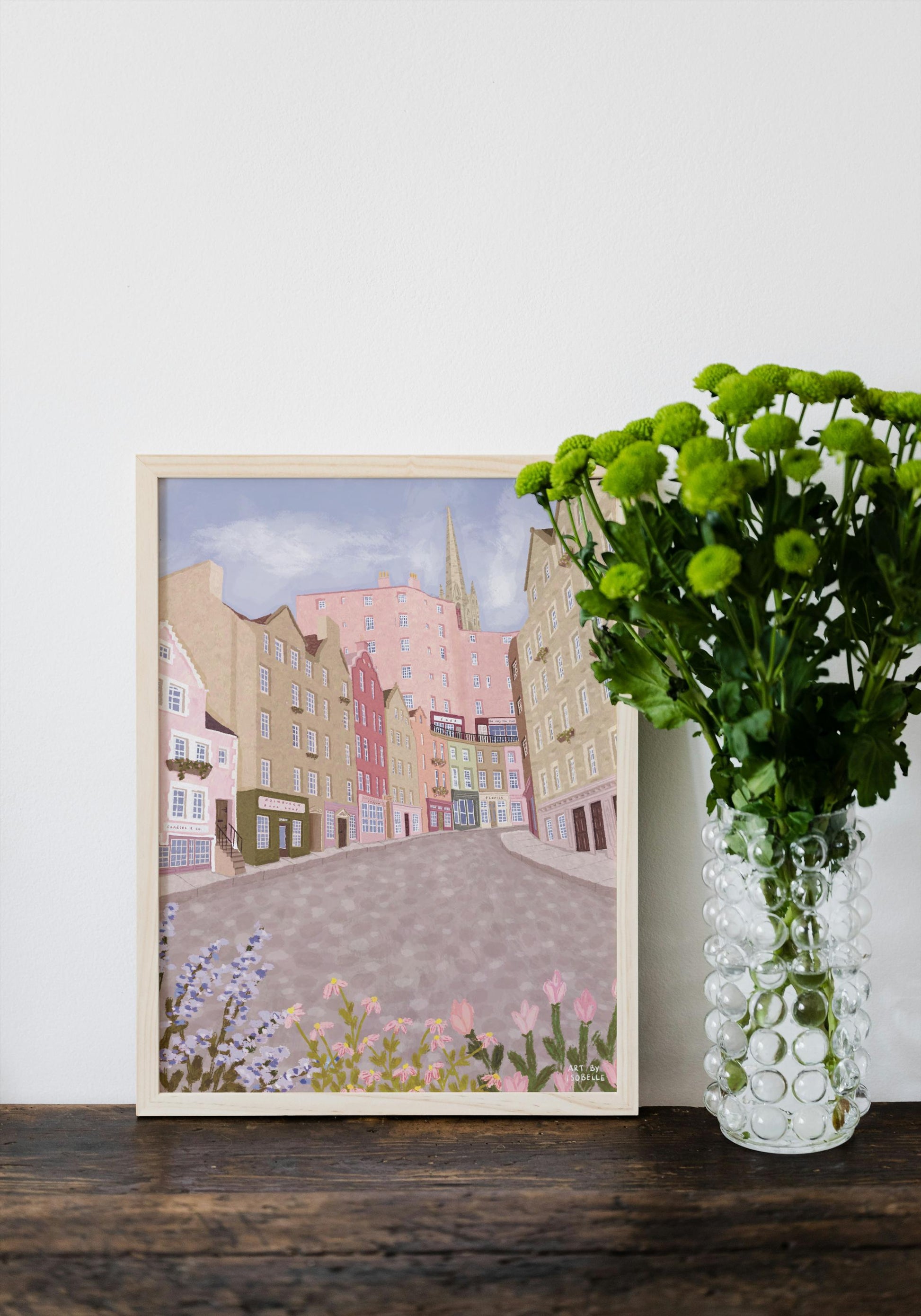 London City Print: Big Ben and London Eye