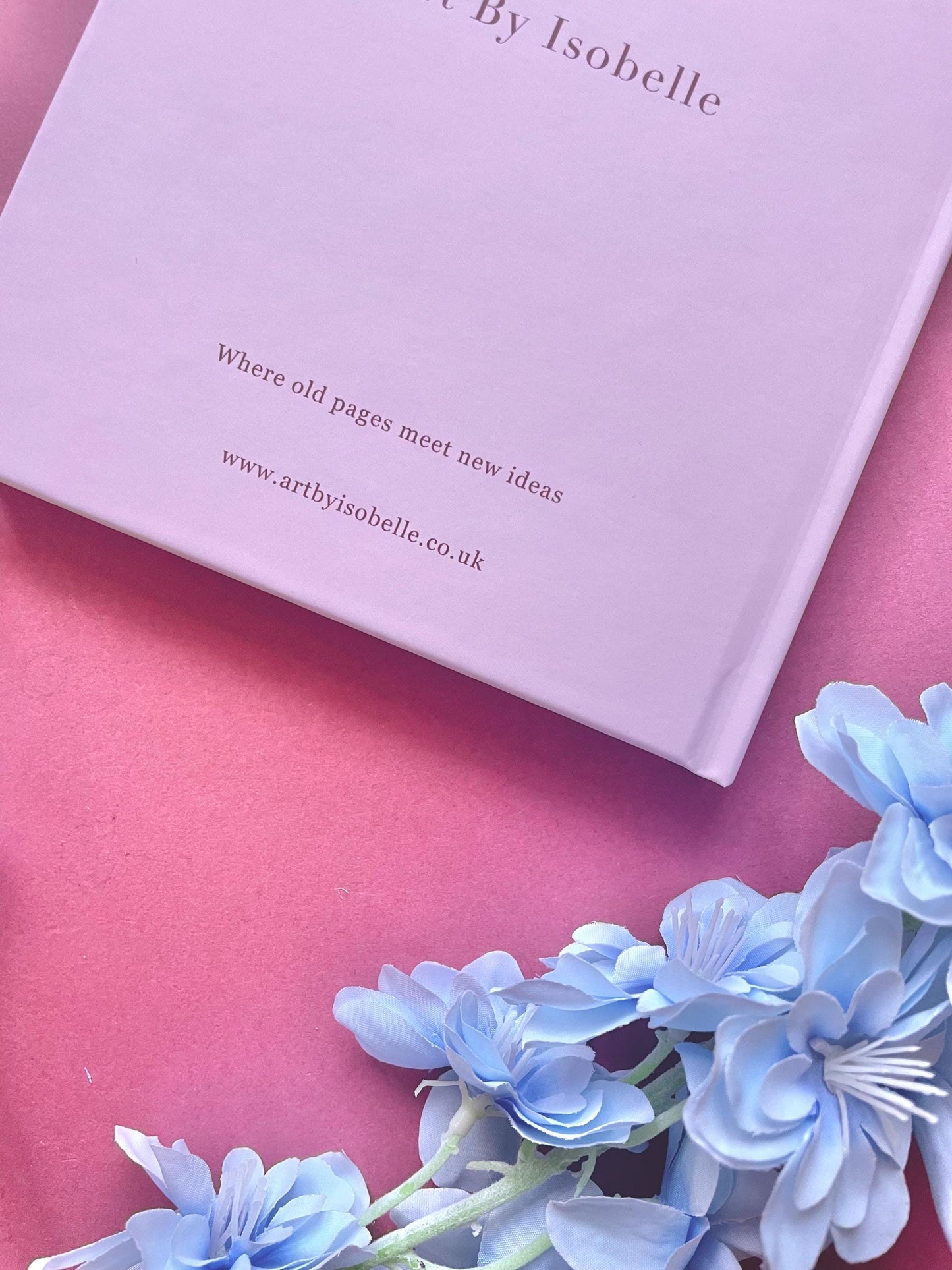 Pink Hardback A5 Notebook, The Old Book Shop Cover, Illustrated Journal, Whimsical Stationery Gift