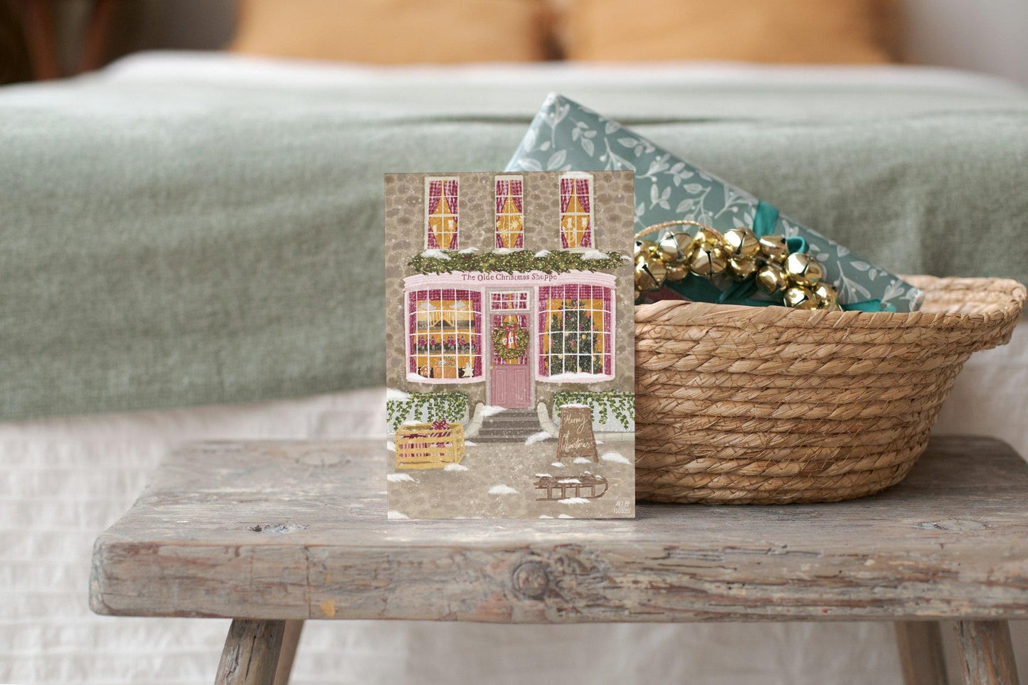 The Olde Christmas Shoppe, Christmas Print, Christmas Decor