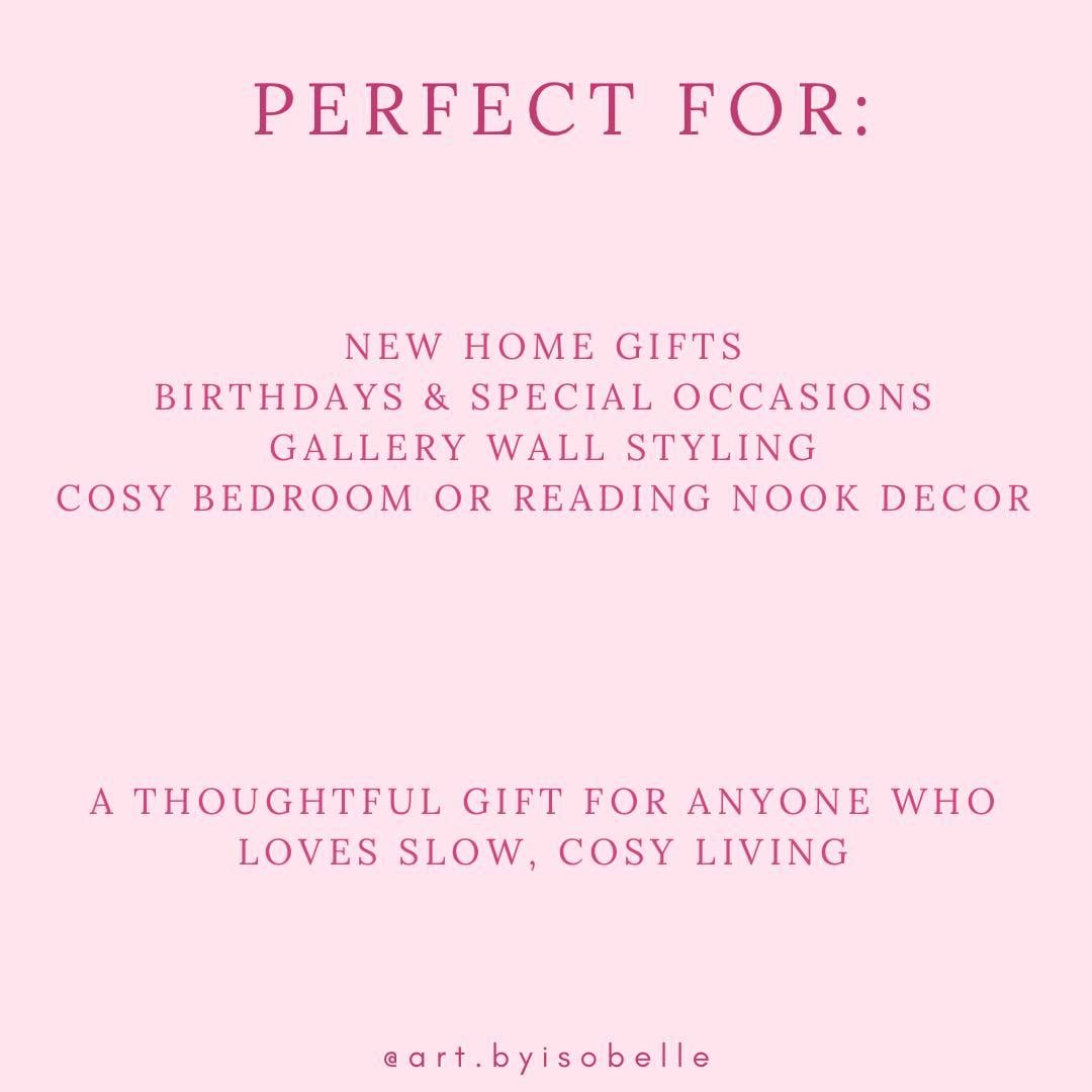 Life Quote Print | Inspirational Wall Art | Feminine Home Decor | Positive Quote Poster | Cosy Living Room Print