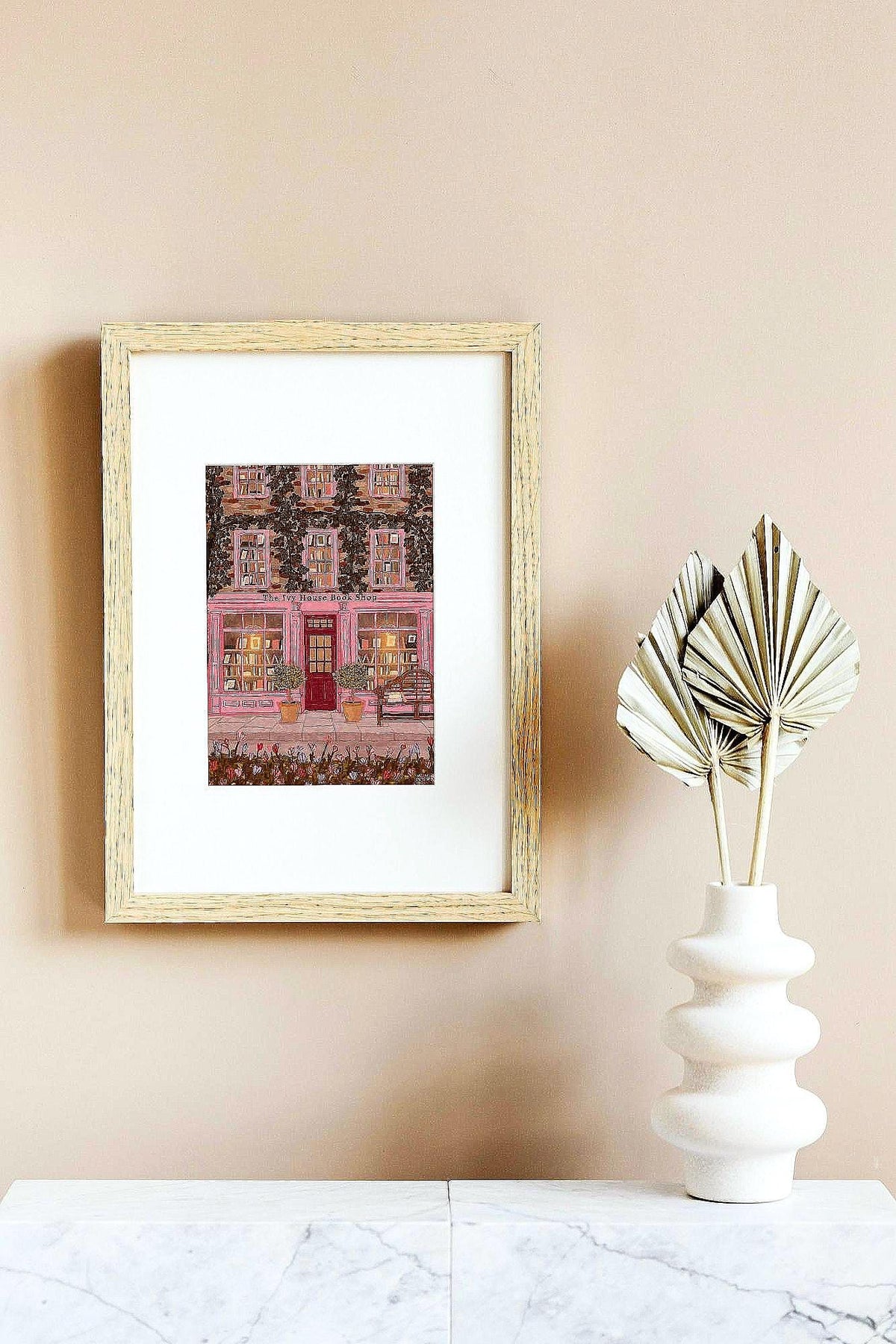 Bookshop Wall Art, Cosy Fall Bookstore Illustration, Autumn Book Shop Decor, Cottagecore Cosy Art