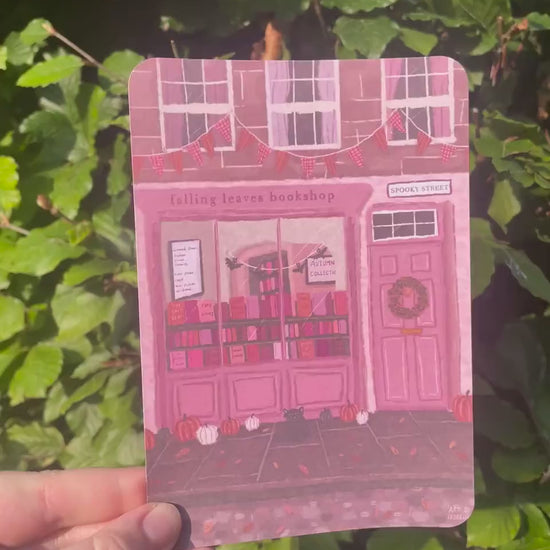 Autumn Bookshop Kindle Insert Accessory Art | Bookshop Insert Kindle Paperwhite Oasis | Book Store Kindle Insert | Cosy Kindle Insert Case