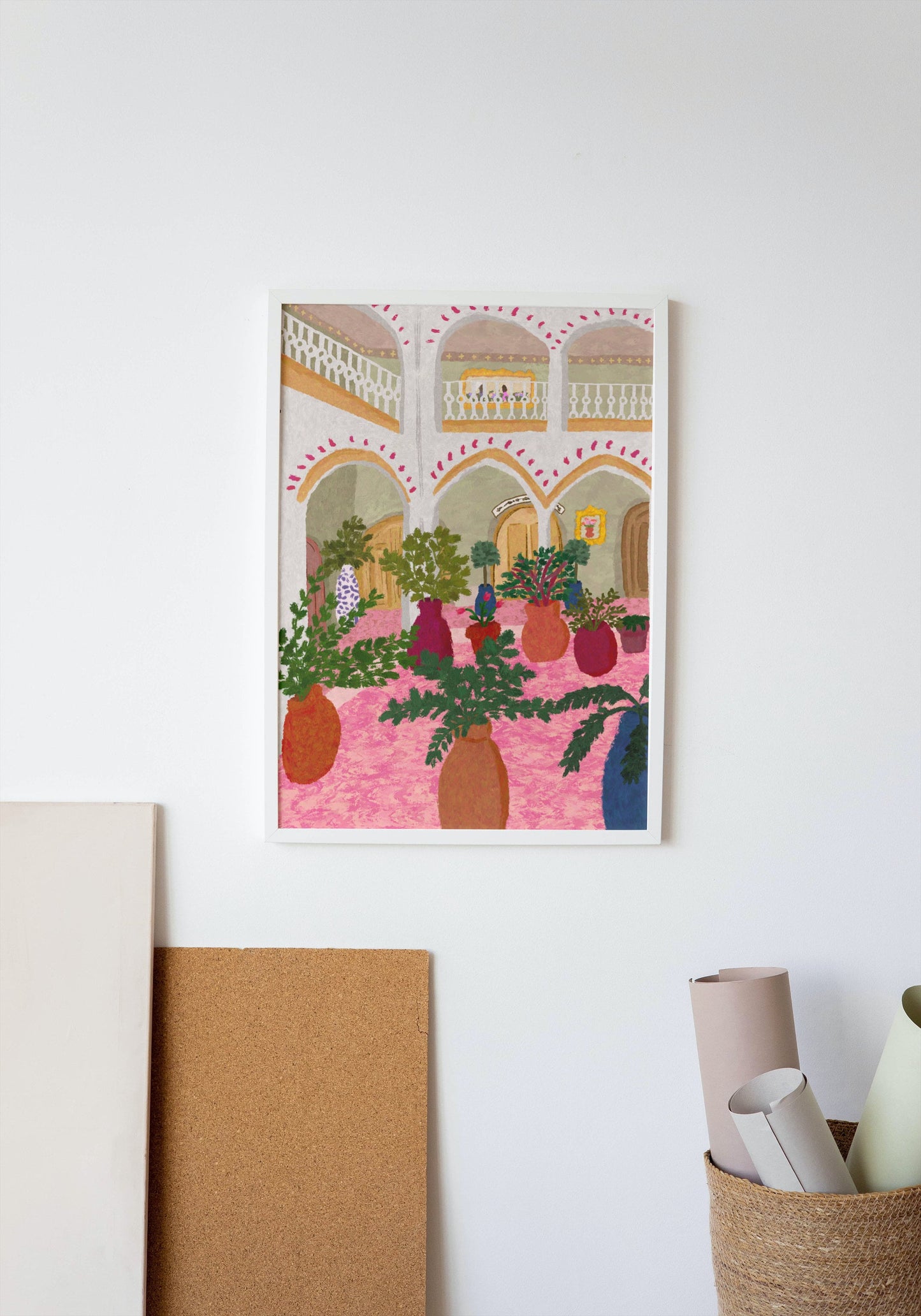 Mediterranean Courtyard Print