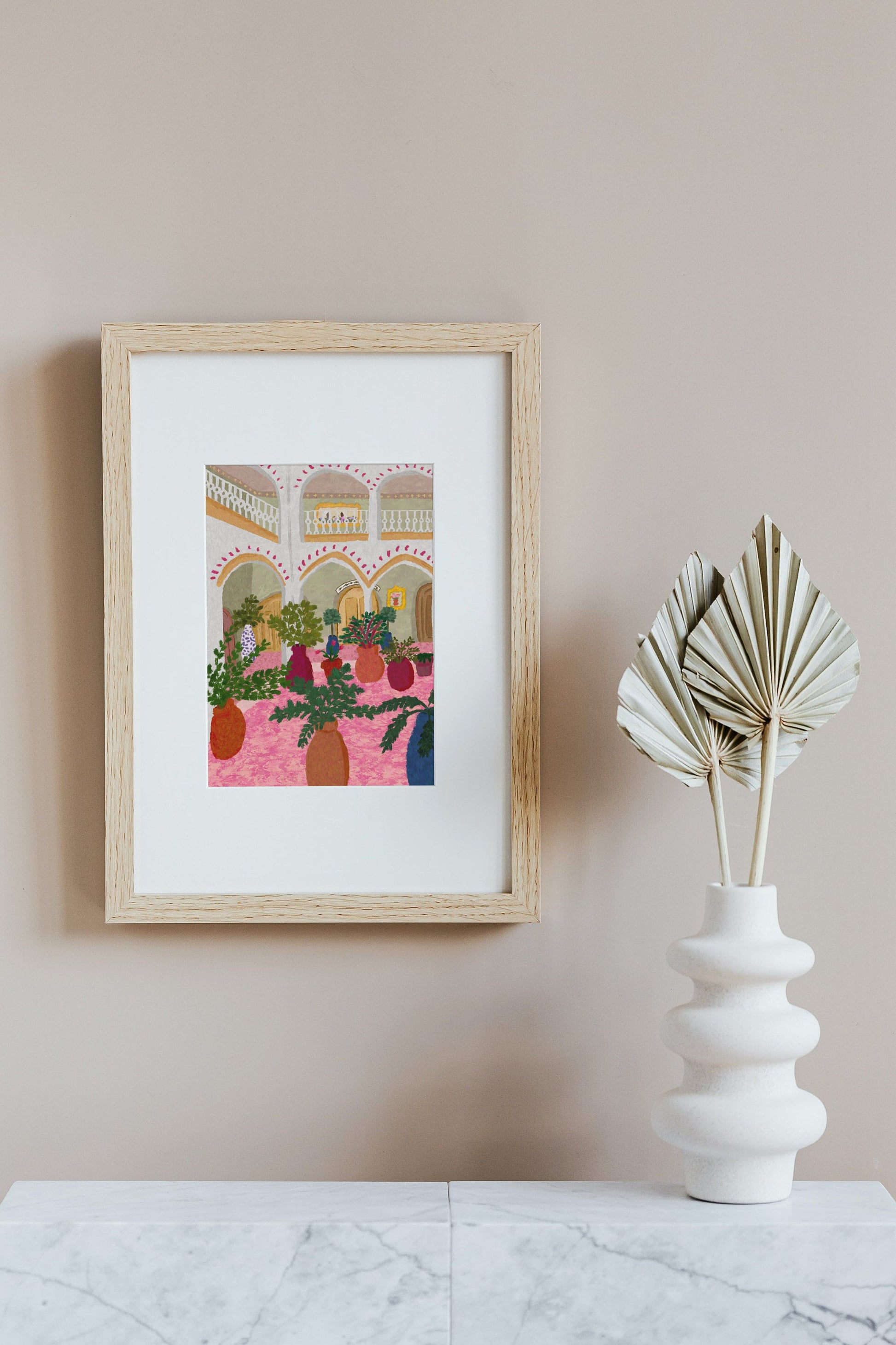 Mediterranean Courtyard Print