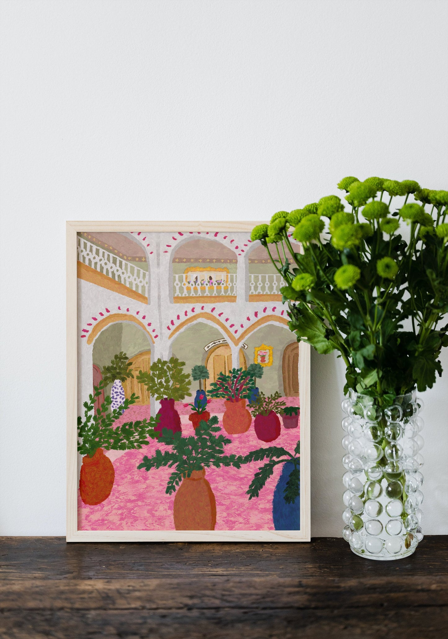 Mediterranean Courtyard Print