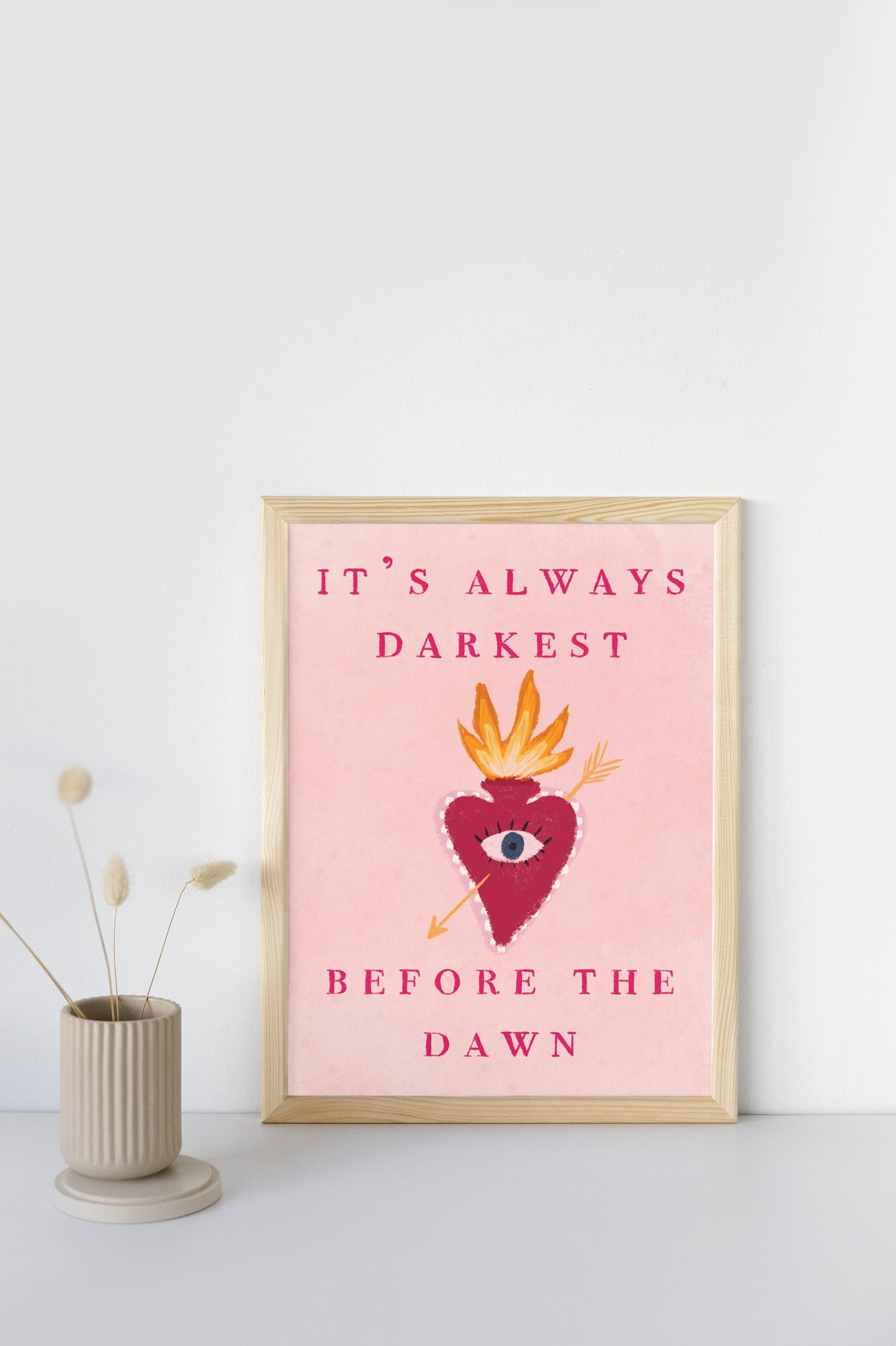 It’s Always Darkest Before The Dawn Quote, Florence And The Machine Print, Song Lyric Quote Print, Music Poster, Glastonbury, Vibrant Art