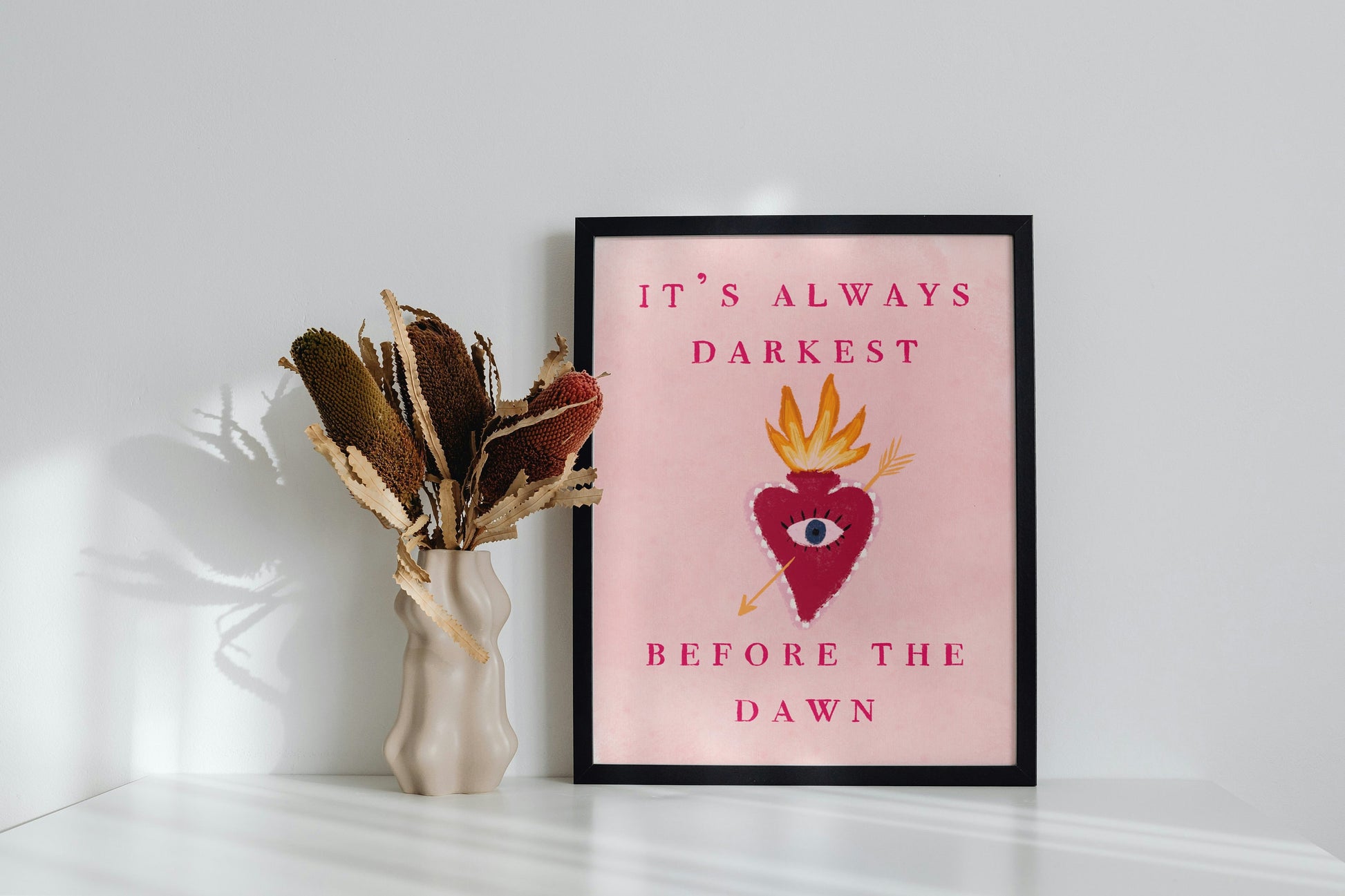 It’s Always Darkest Before The Dawn Quote, Florence And The Machine Print, Song Lyric Quote Print, Music Poster, Glastonbury, Vibrant Art