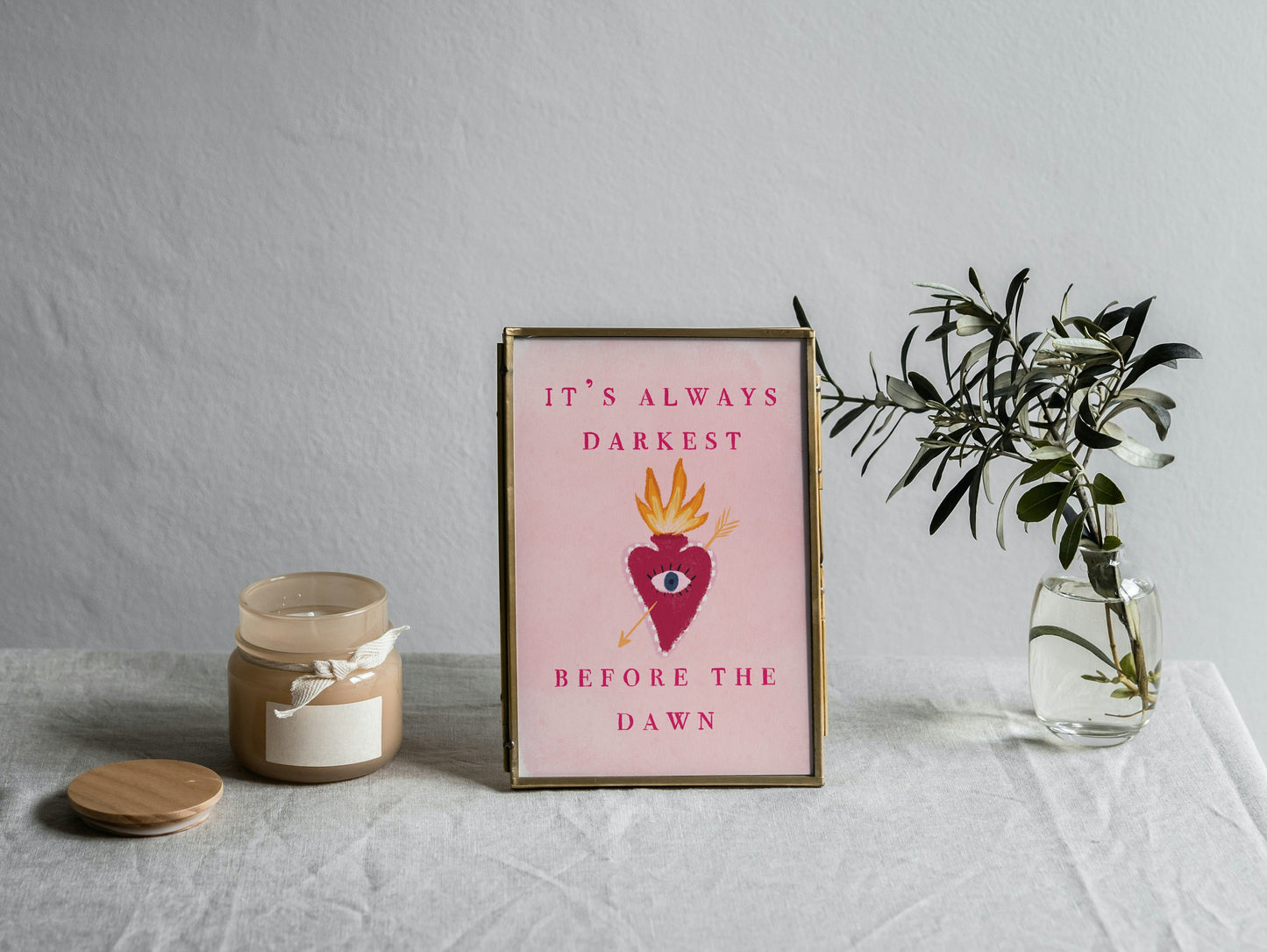 It’s Always Darkest Before The Dawn Quote, Florence And The Machine Print, Song Lyric Quote Print, Music Poster, Glastonbury, Vibrant Art